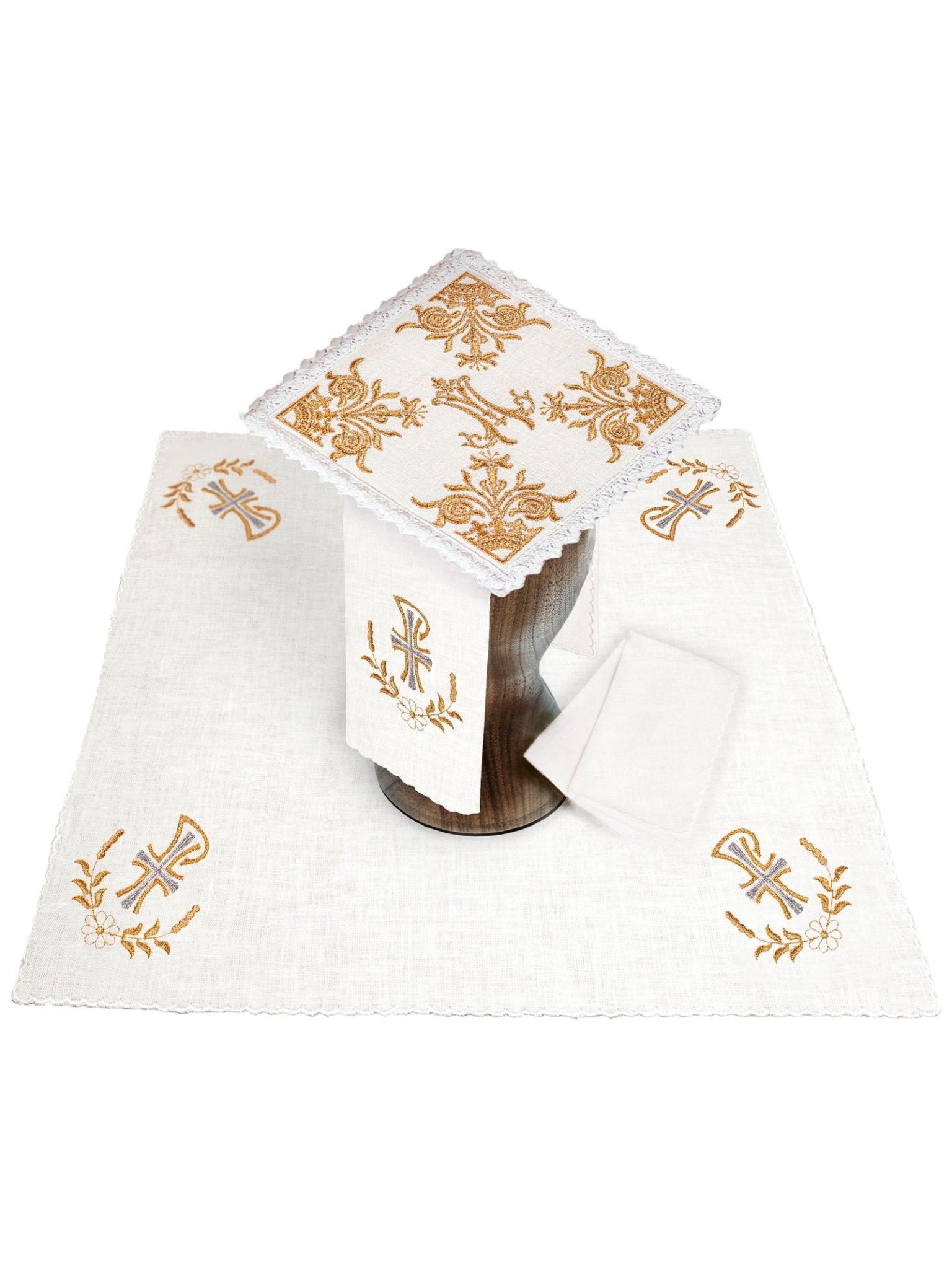 Chalice Linens with Rich Marian Embroidery KKL/077 - HAFTINAUSA.COM