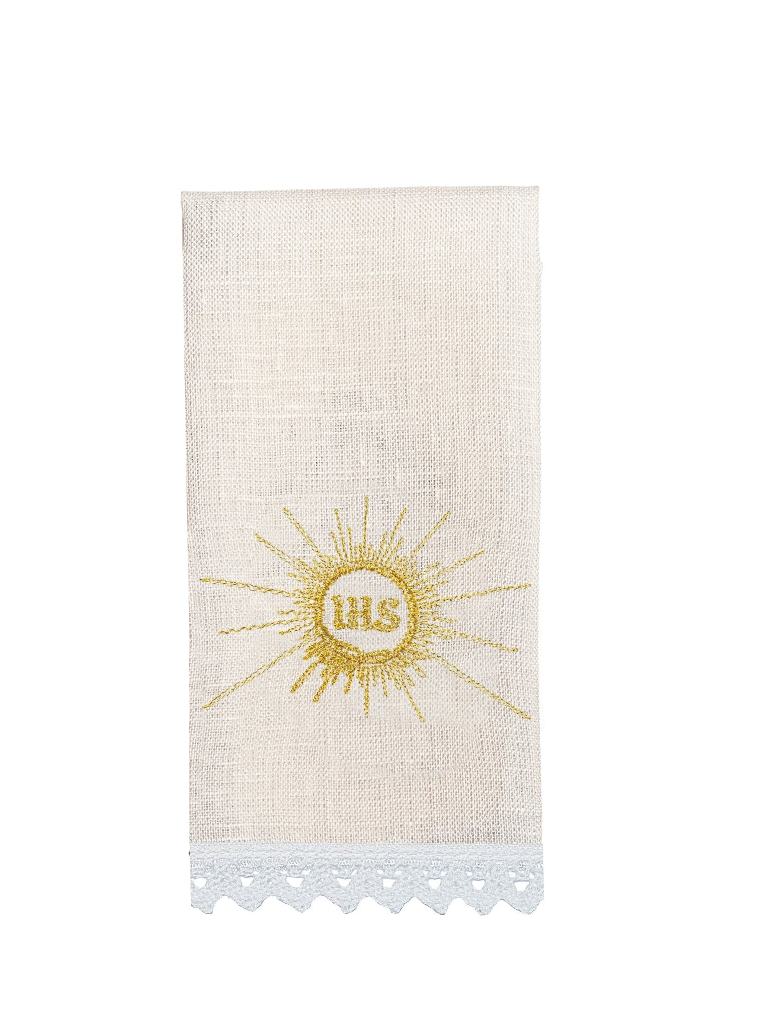 Chalice Set with Golden Chalice Motif and IHS HA/5002 - HAFTINAUSA.COM