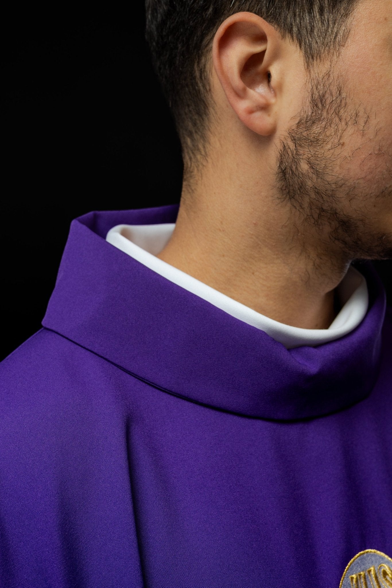 Chasuble Chalice Cross and Grapes in purple KOR/208/03/12 FIOLET - HAFTINAUSA.COM