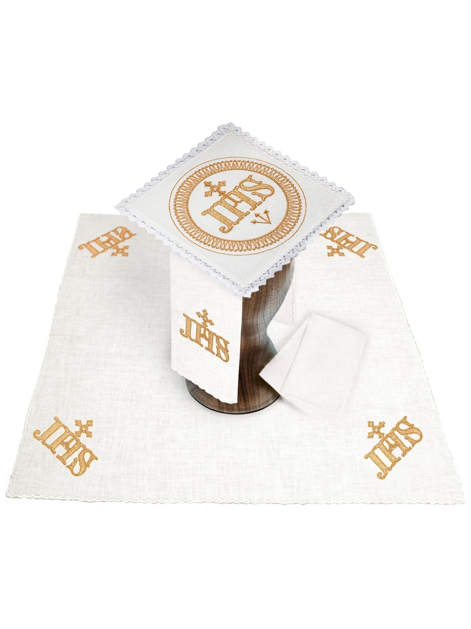 Embroidered altar linen IHS KKL/82 KKL/082 - HAFTINAUSA.COM