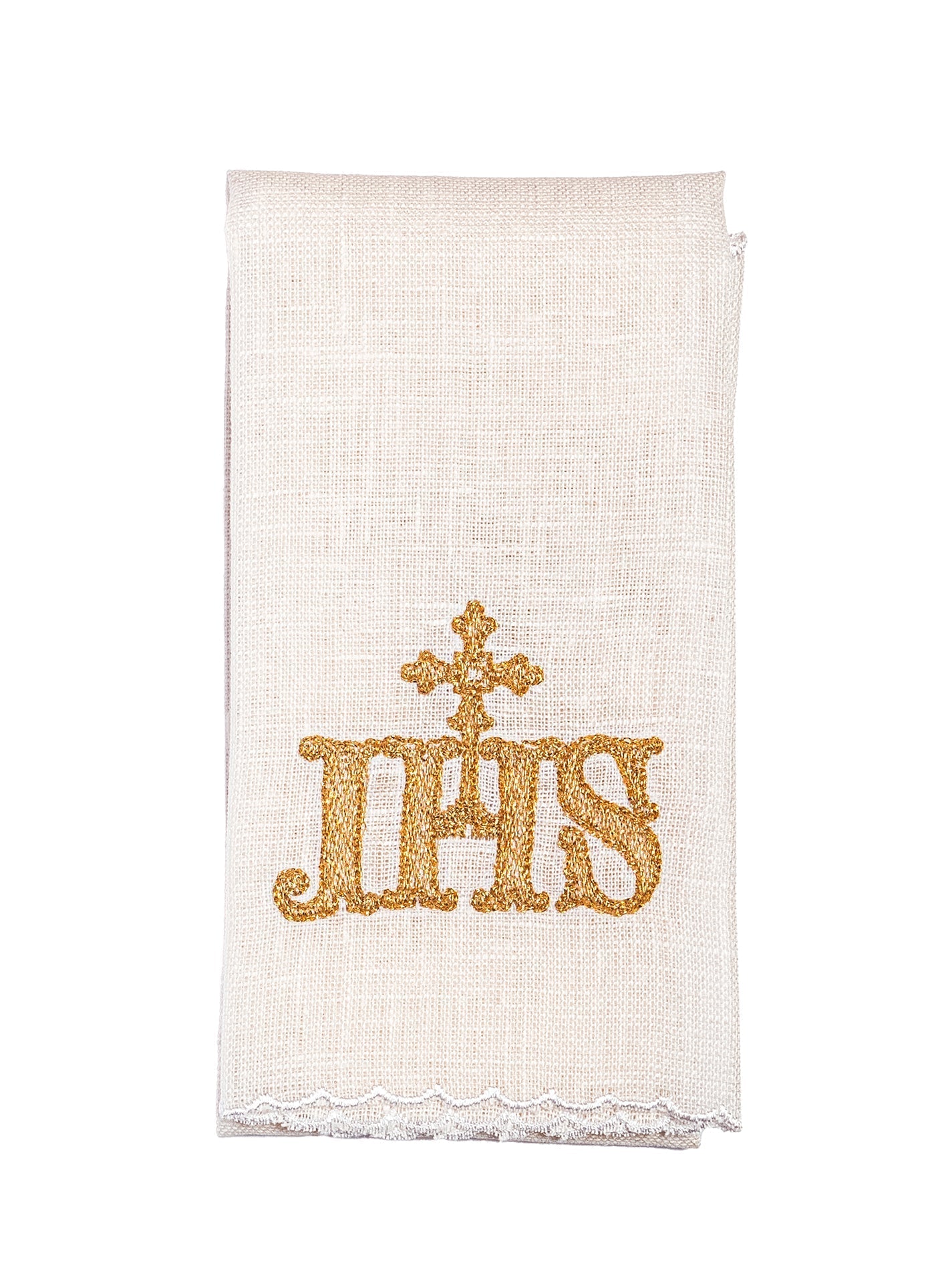 Embroidered altar linen IHS KKL/82 KKL/082 - HAFTINAUSA.COM