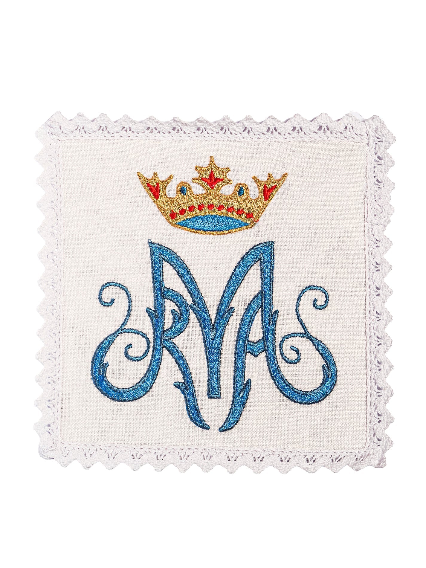 Embroidered Chalice Linens with Mary Symbol KKL/003/C1 - HAFTINAUSA.COM