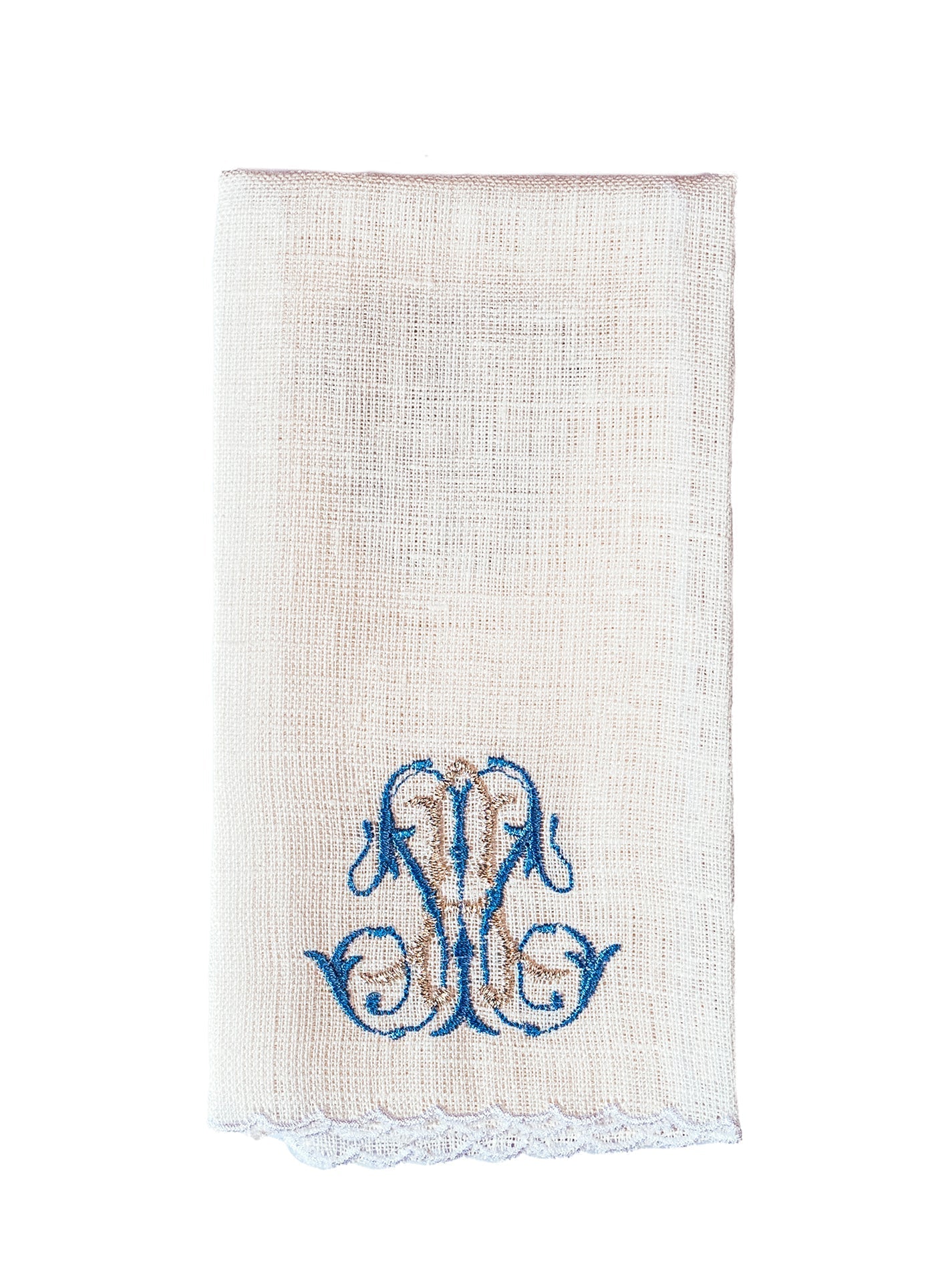 Linen Chalice Linens with Gold Mary Embroidery KKL/092 - HAFTINAUSA.COM