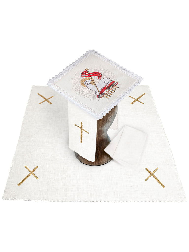 Embroidered altar linen Lamb of God KKL/1 - HAFTINAUSA.COM