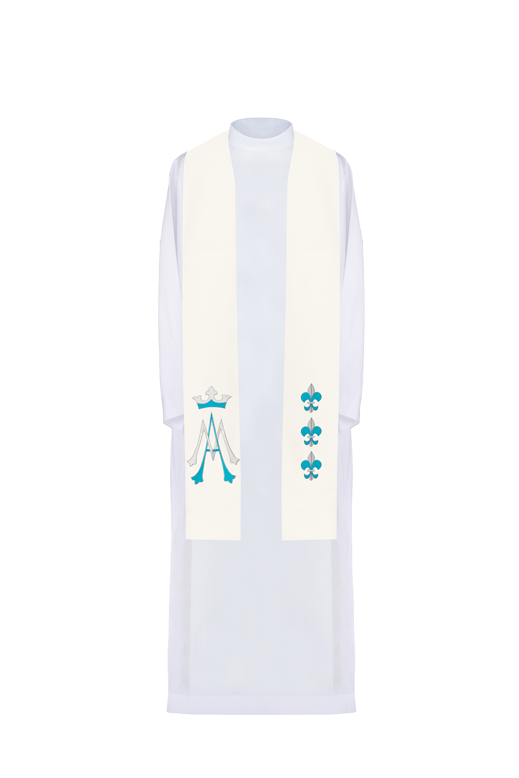 Embroidered Marian stole - HAFTINAUSA.COM