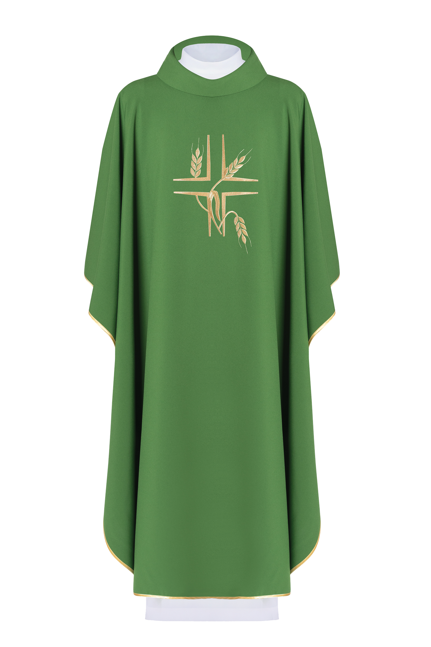 Chasuble embroidered with Green Cross - HAFTINAUSA.COM