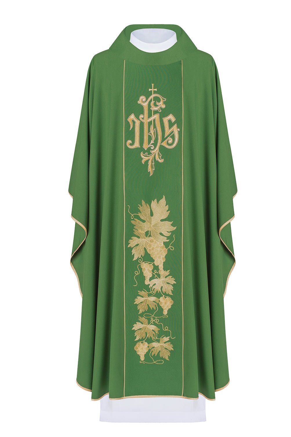 Chasuble embroidered with Green Cross - HAFTINAUSA.COM