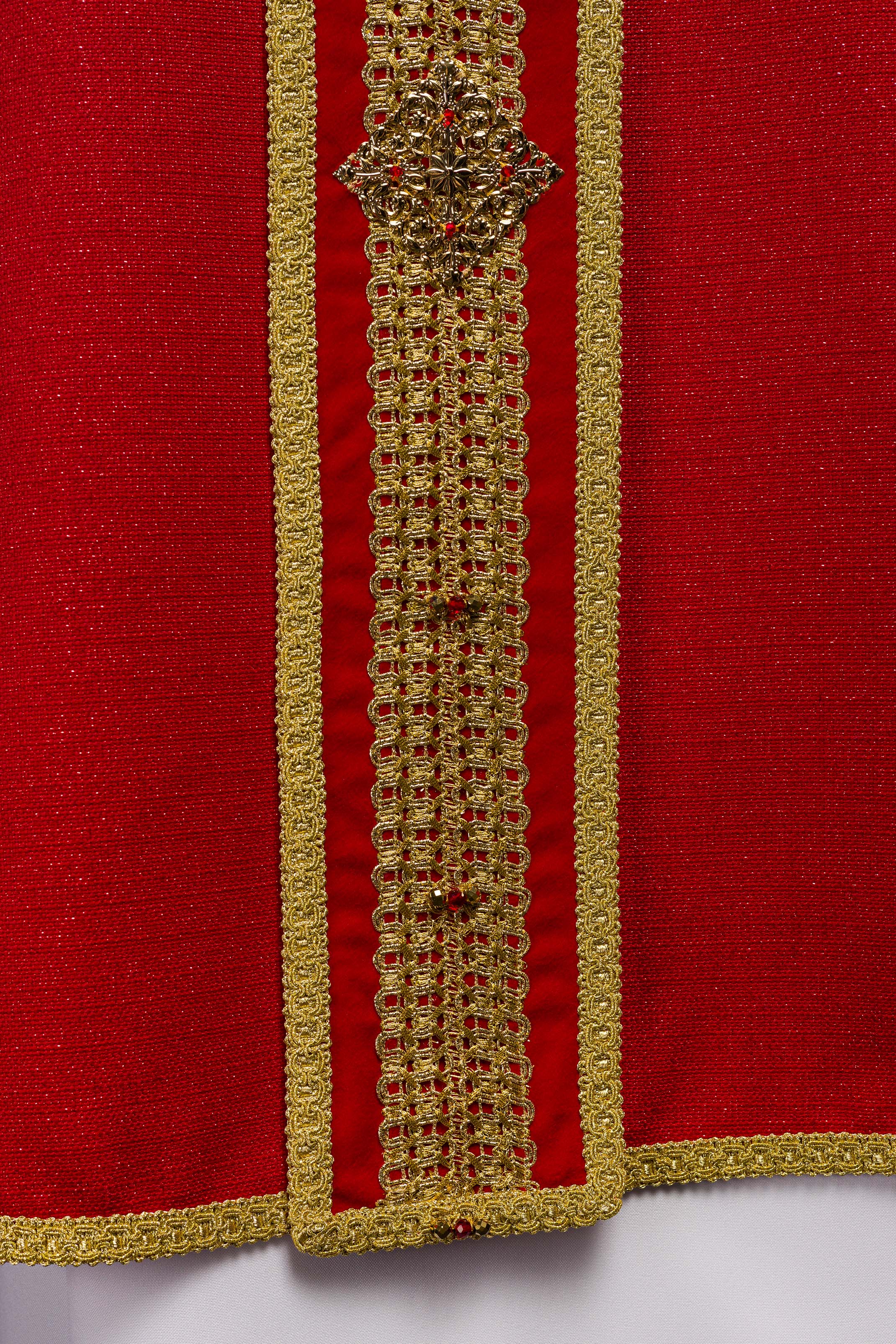 Handmade chasuble with natural stones Handmade 7001