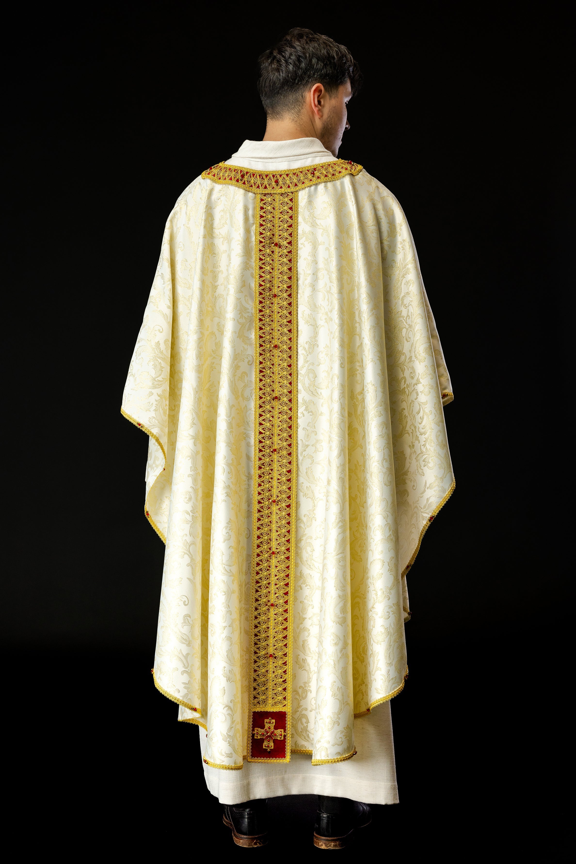 Handmade chasuble with natural stones Handmade 7009