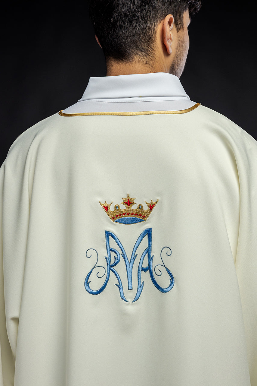 Dalmatic with Mary Motif Embroidery