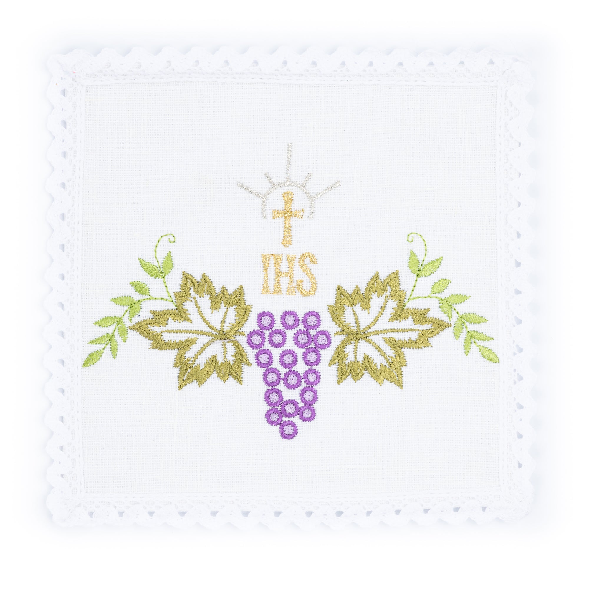 Chalice linens set with gold PX embroidery