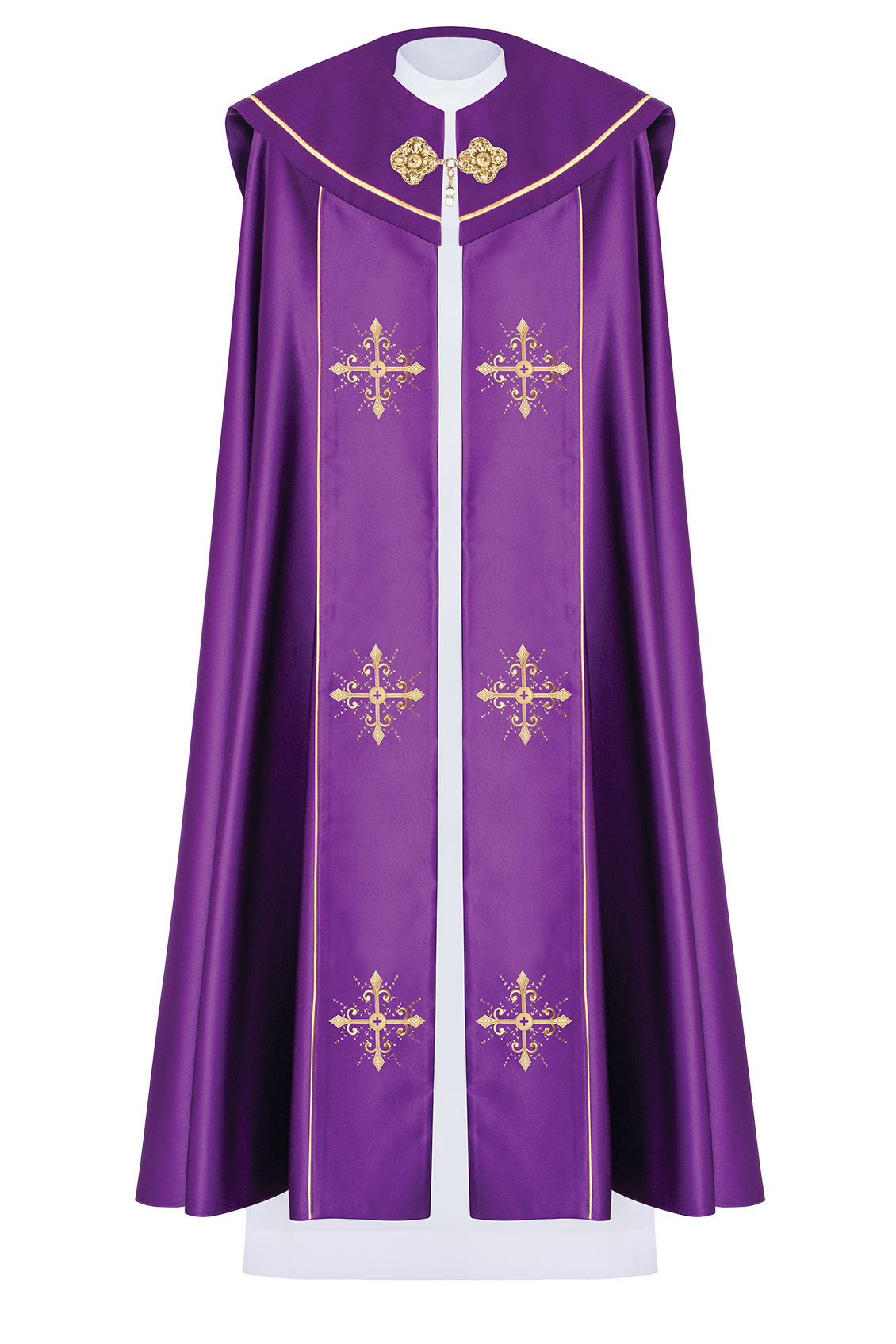 Purple priests cope emboidered - HAFTINAUSA.COM