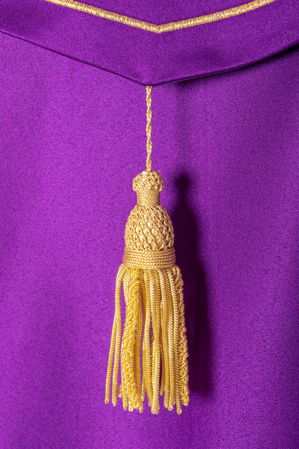 Purple priest's cope with the IHS monogram