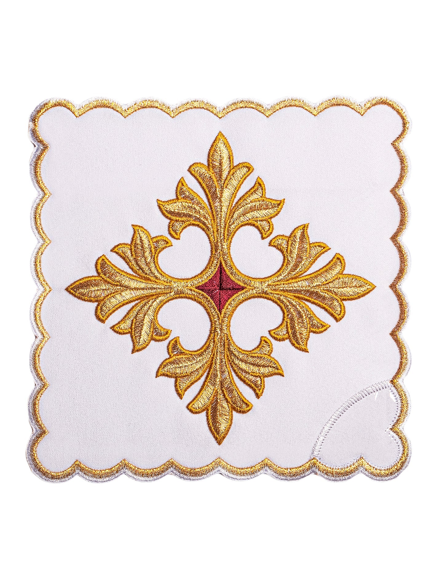 Altar linen sets with gold decorated cross embroidery - HAFTINAUSA.COM