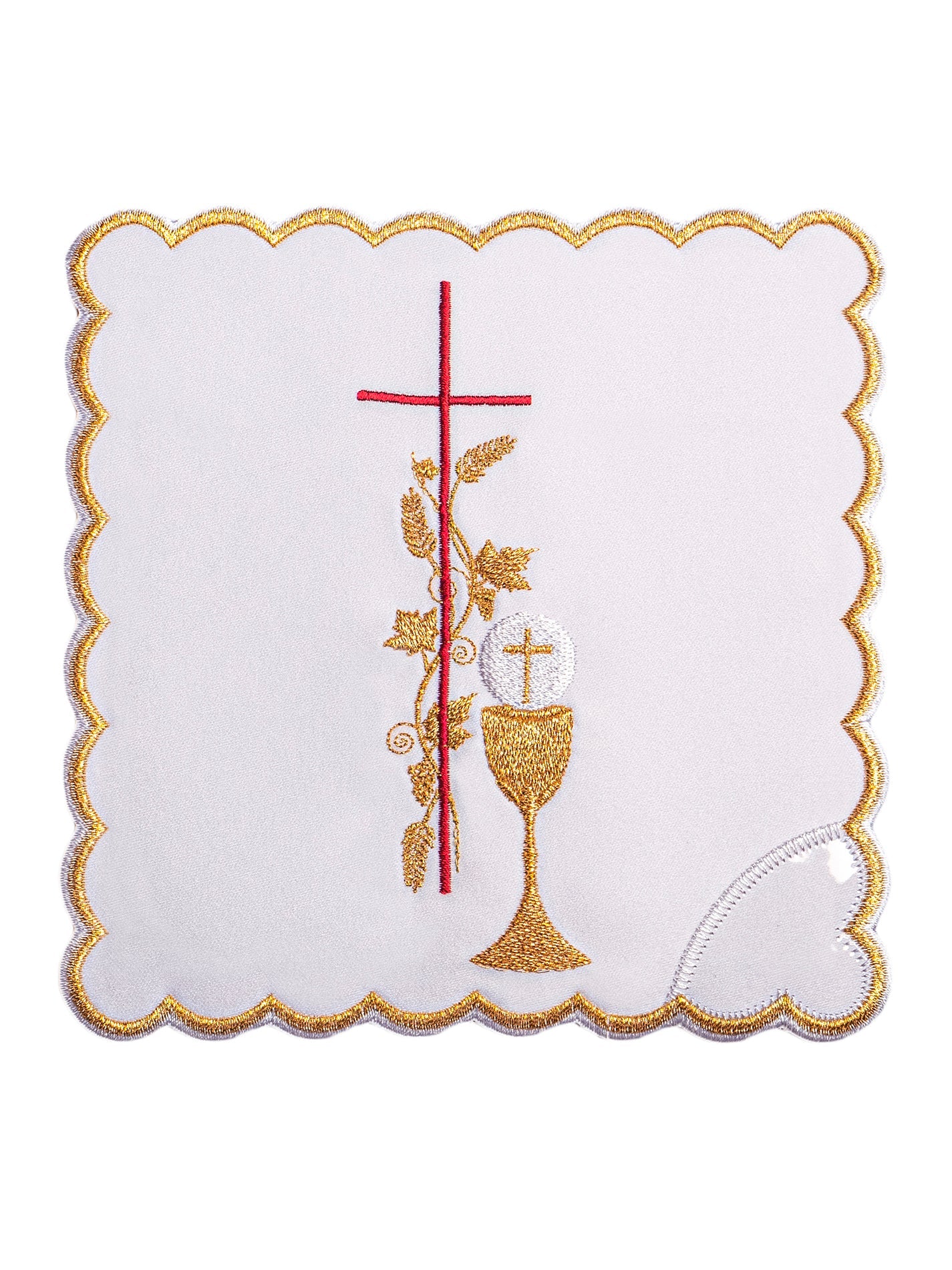 Chalice Linens with red cross - HAFTINAUSA.COM