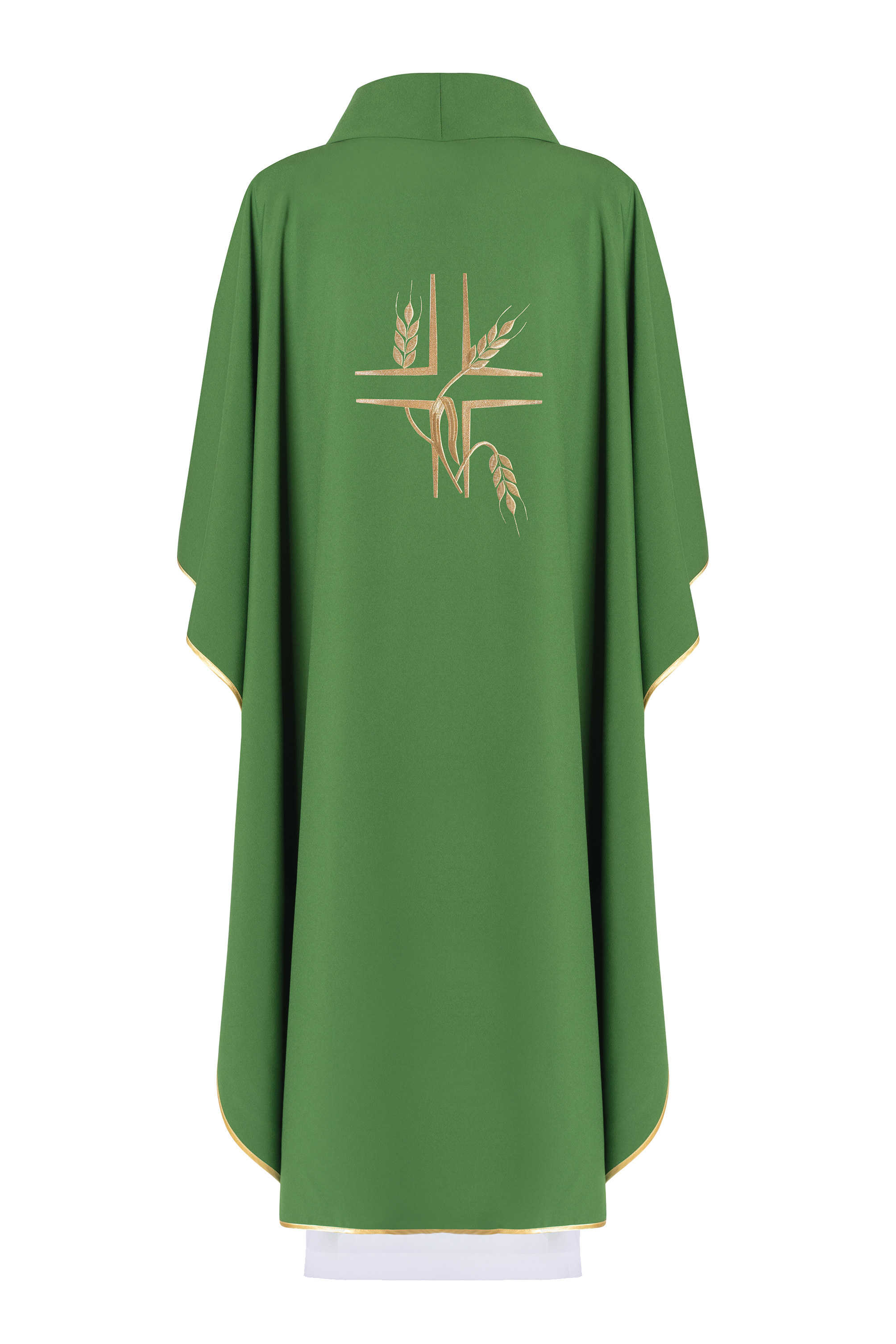 Chasuble embroidered with Green Cross - HAFTINAUSA.COM