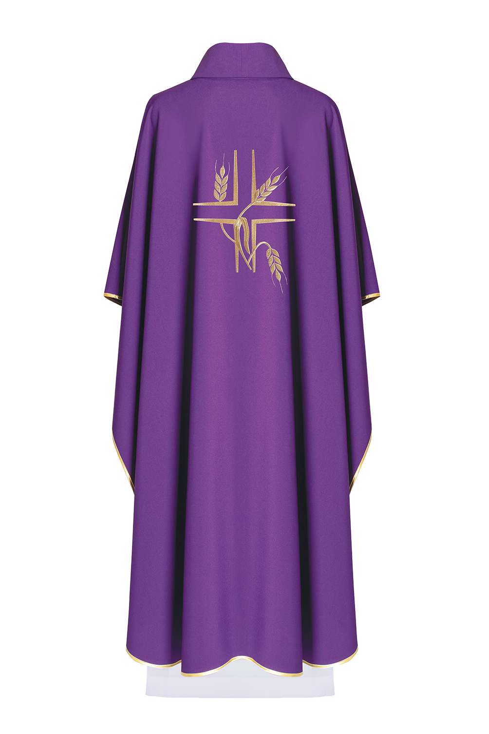 Chasuble embroidered with Purple Cross - HAFTINAUSA.COM