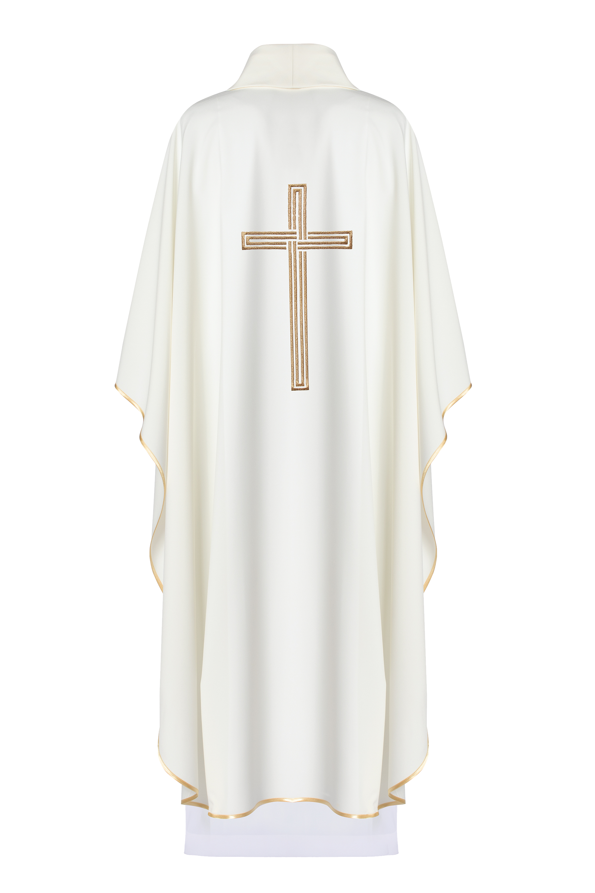 Chasuble embroidered with ecru Cross - HAFTINAUSA.COM