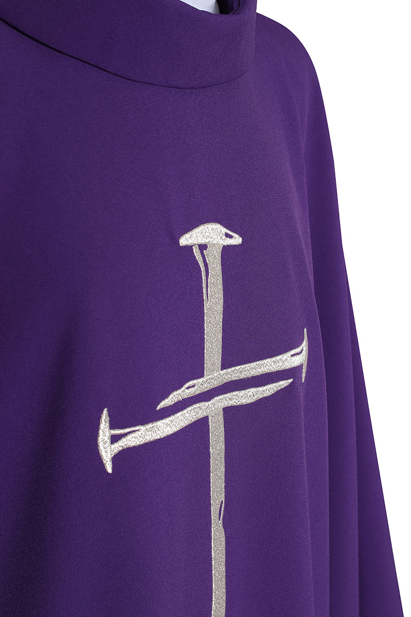 Purple Chasuble with a Cross - HAFTINAUSA.COM