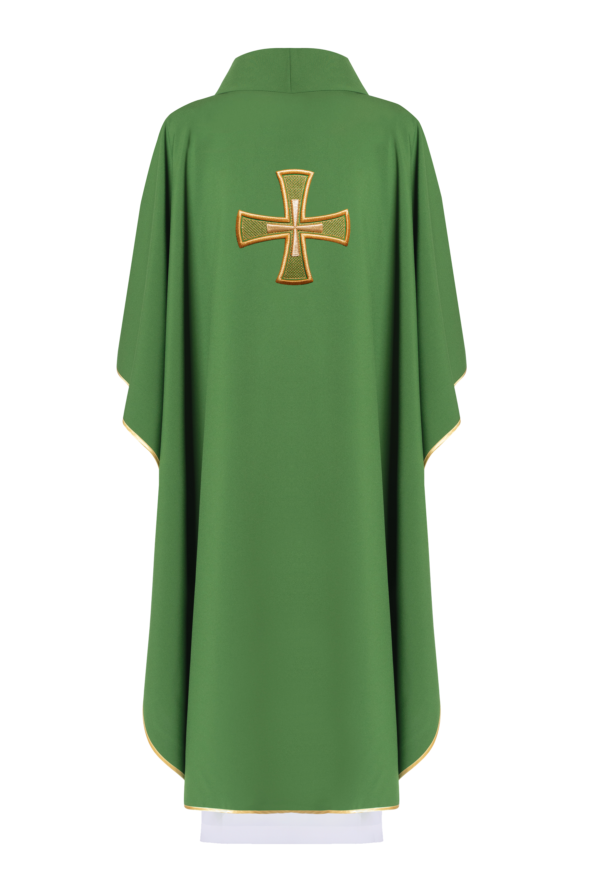 Chasuble embroidered with Green Cross - HAFTINAUSA.COM