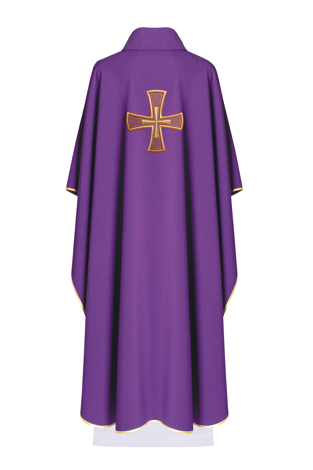 Chasuble embroidered with Purple Cross - HAFTINAUSA.COM