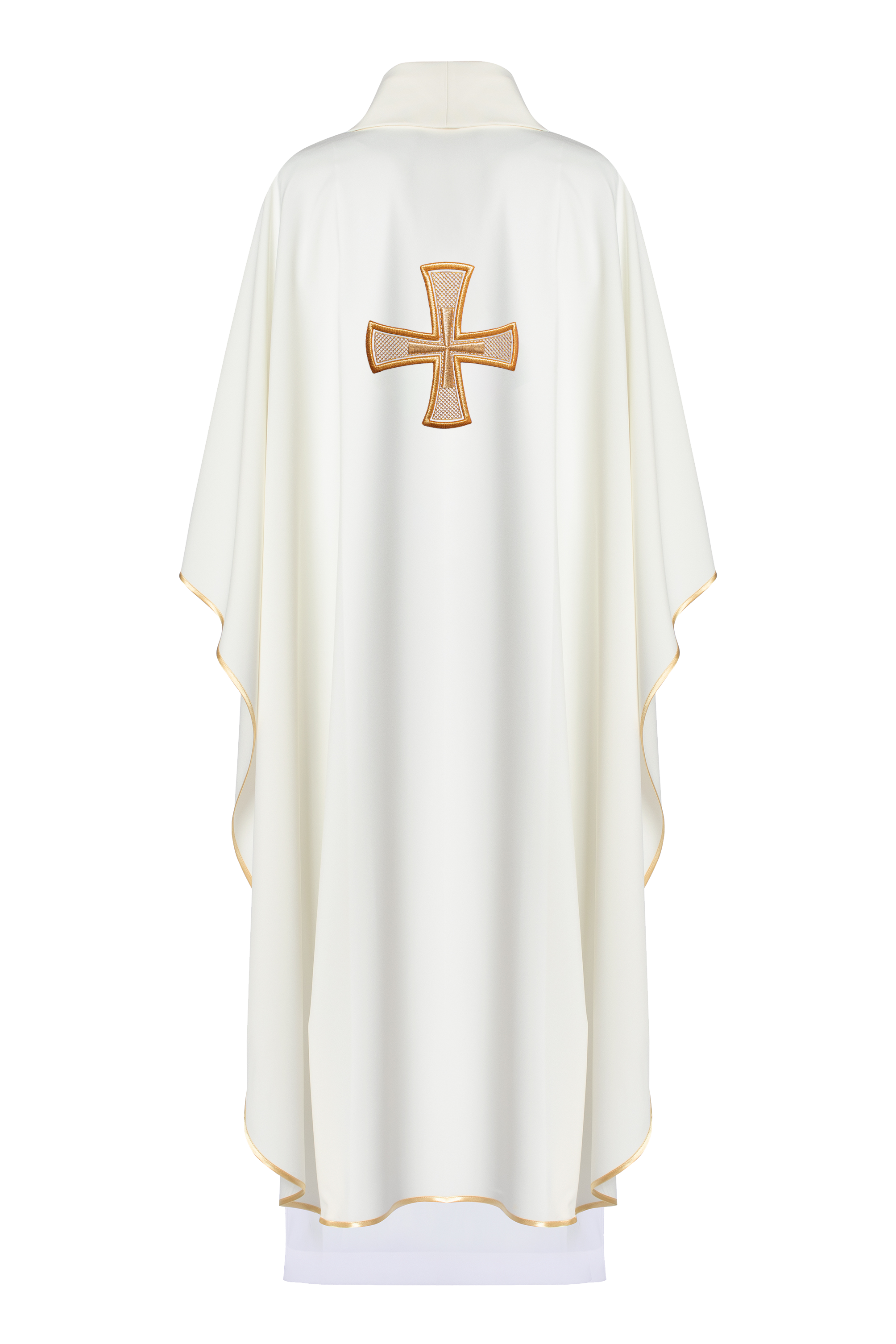 Chasuble embroidered with ecru Cross - HAFTINAUSA.COM