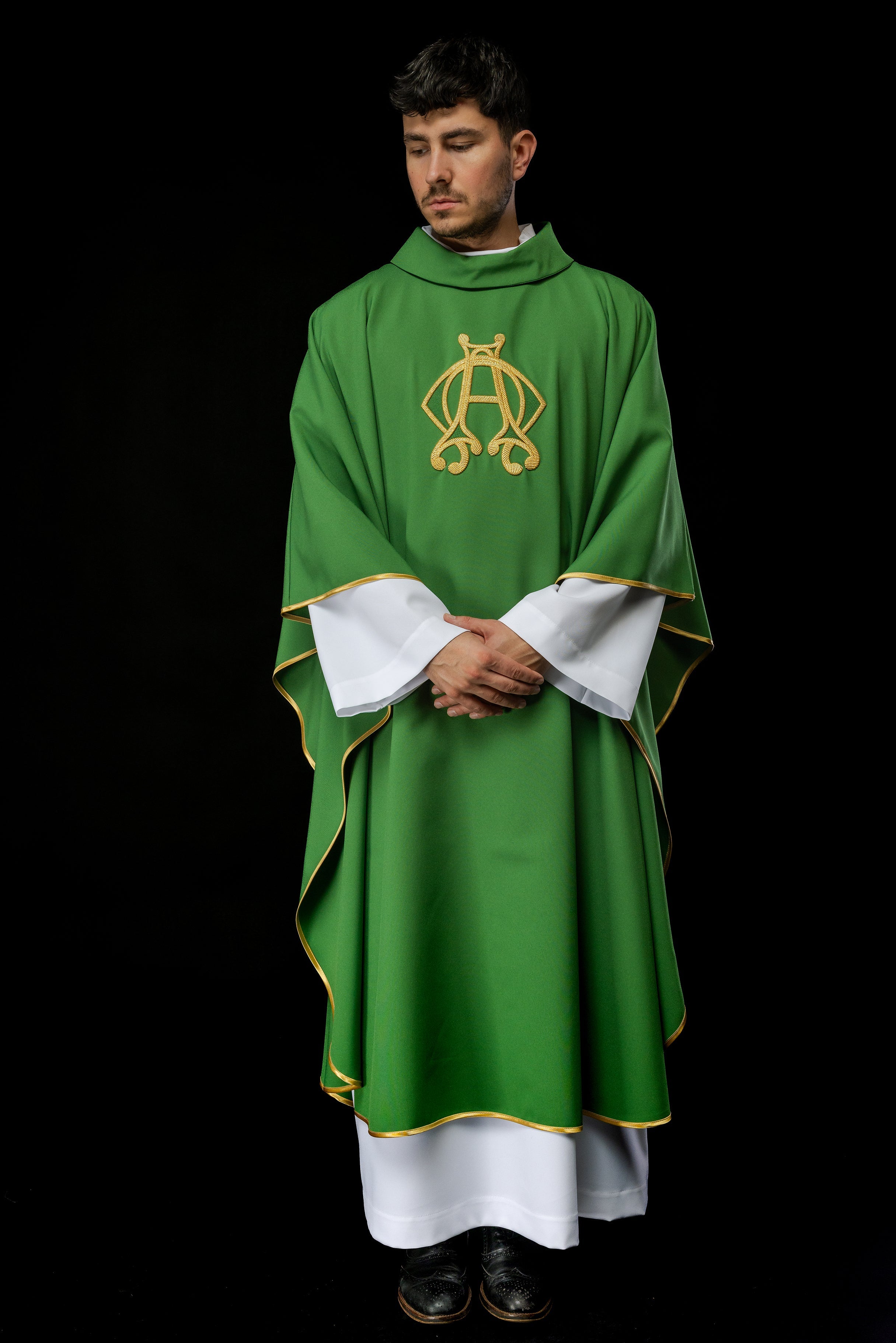 Chasuble embroidered with ecru Cross