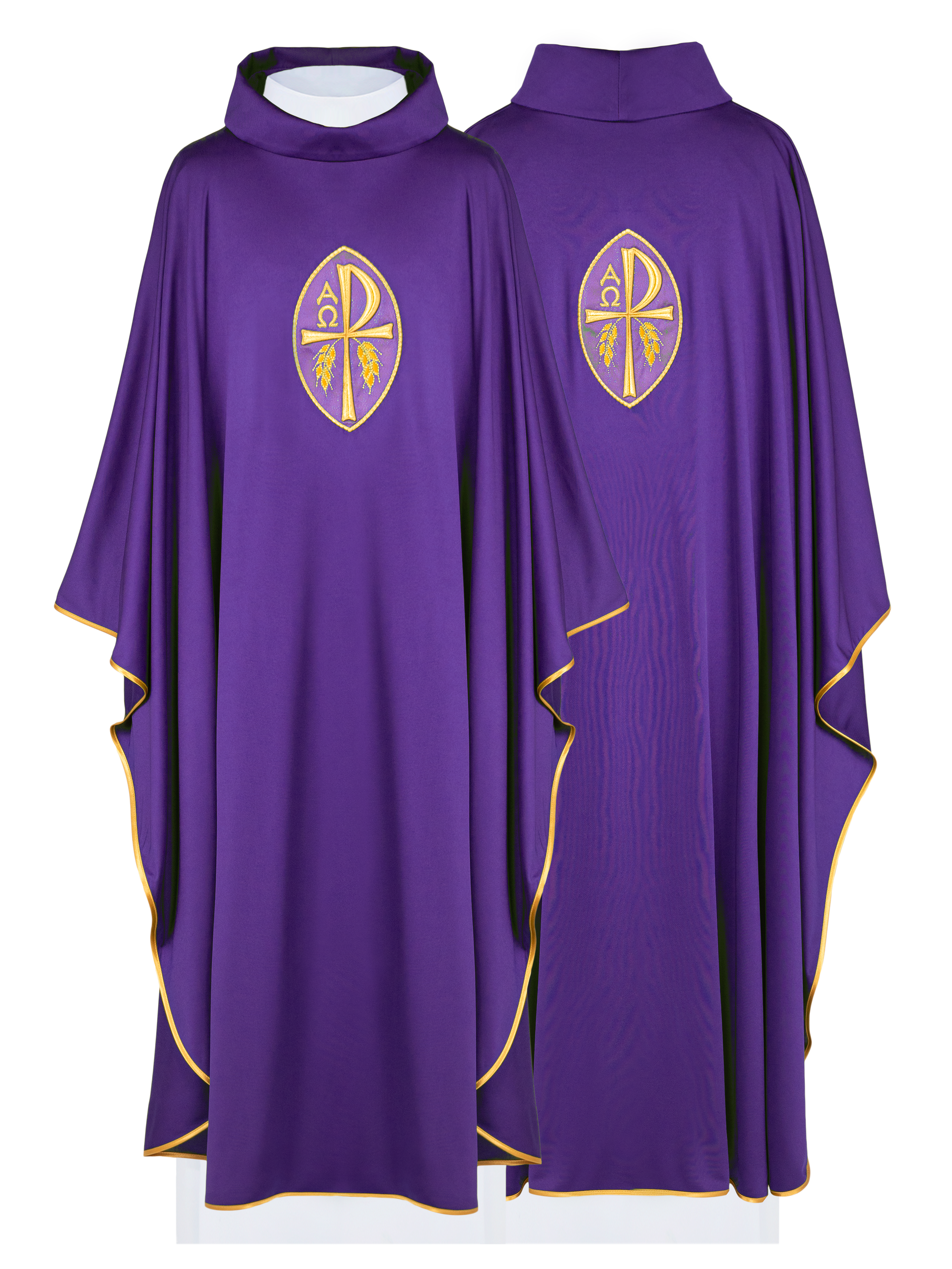 Purple chasuble made of light SACROLITE texture