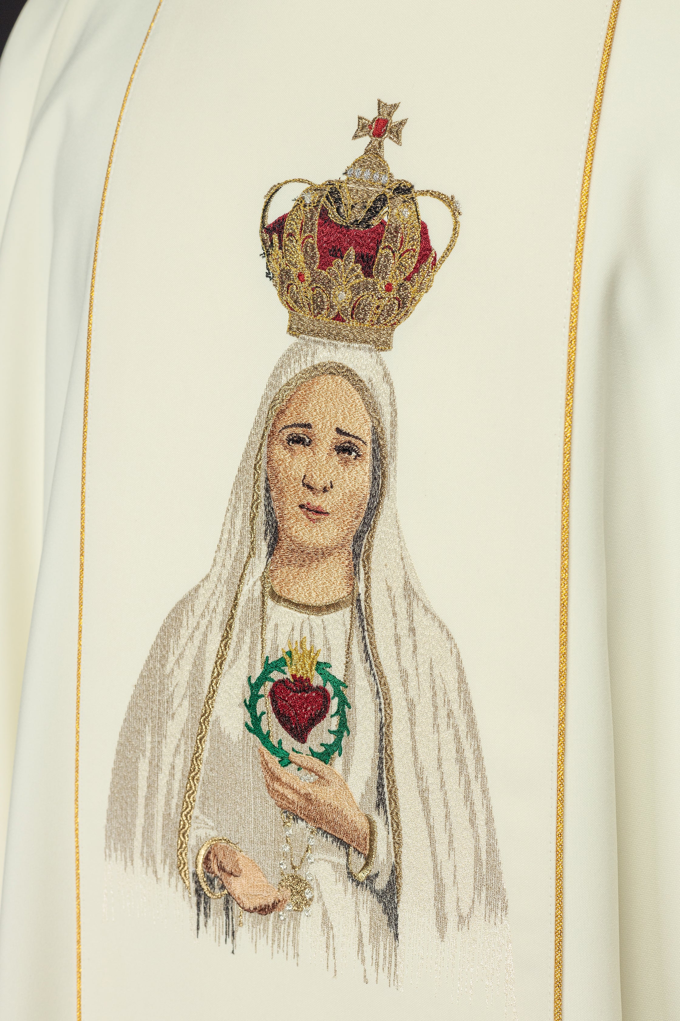 Chasuble with the image of Our Lady of Fatima