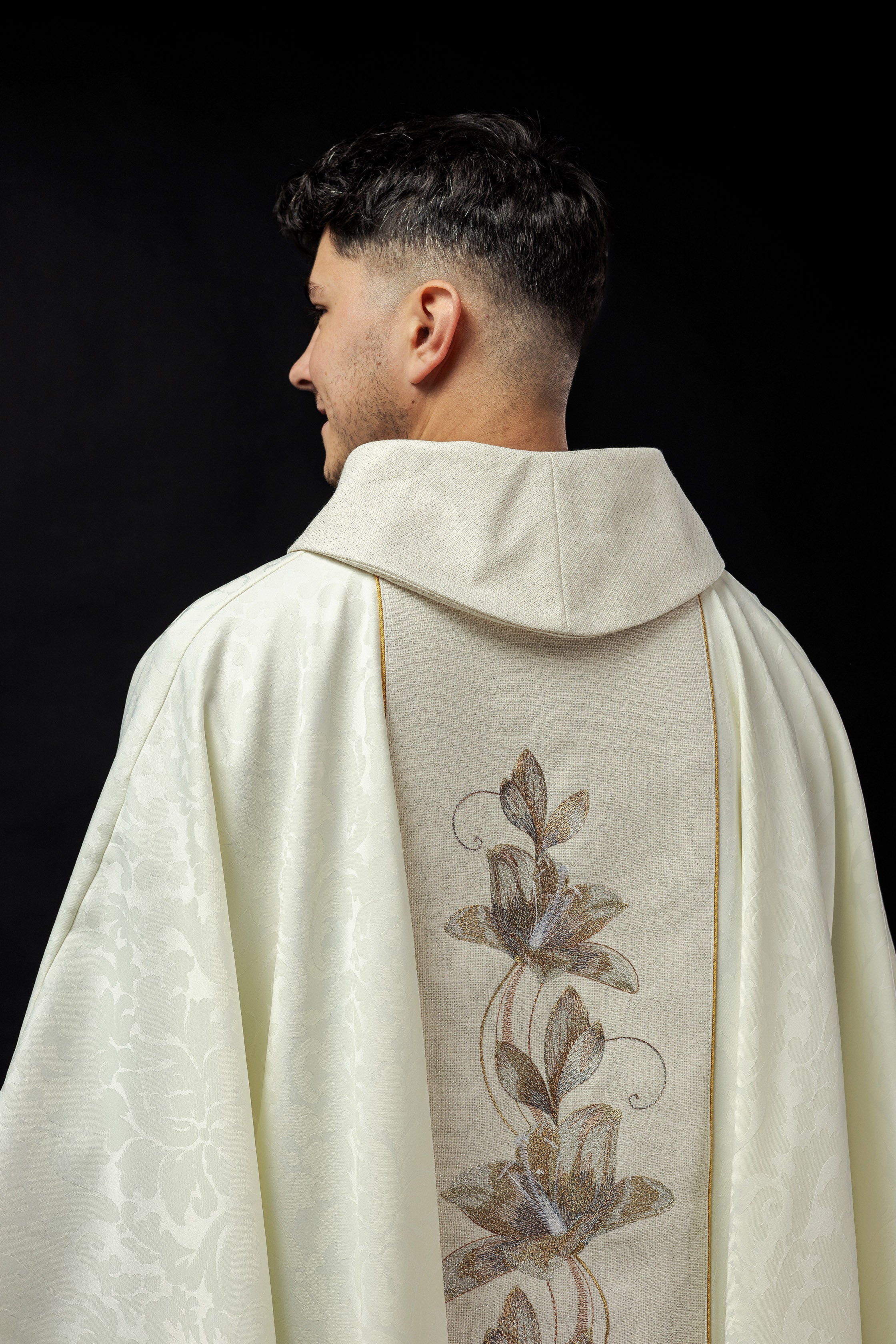 Embroidered chasuble with the image of Our Lady of Guadalupe