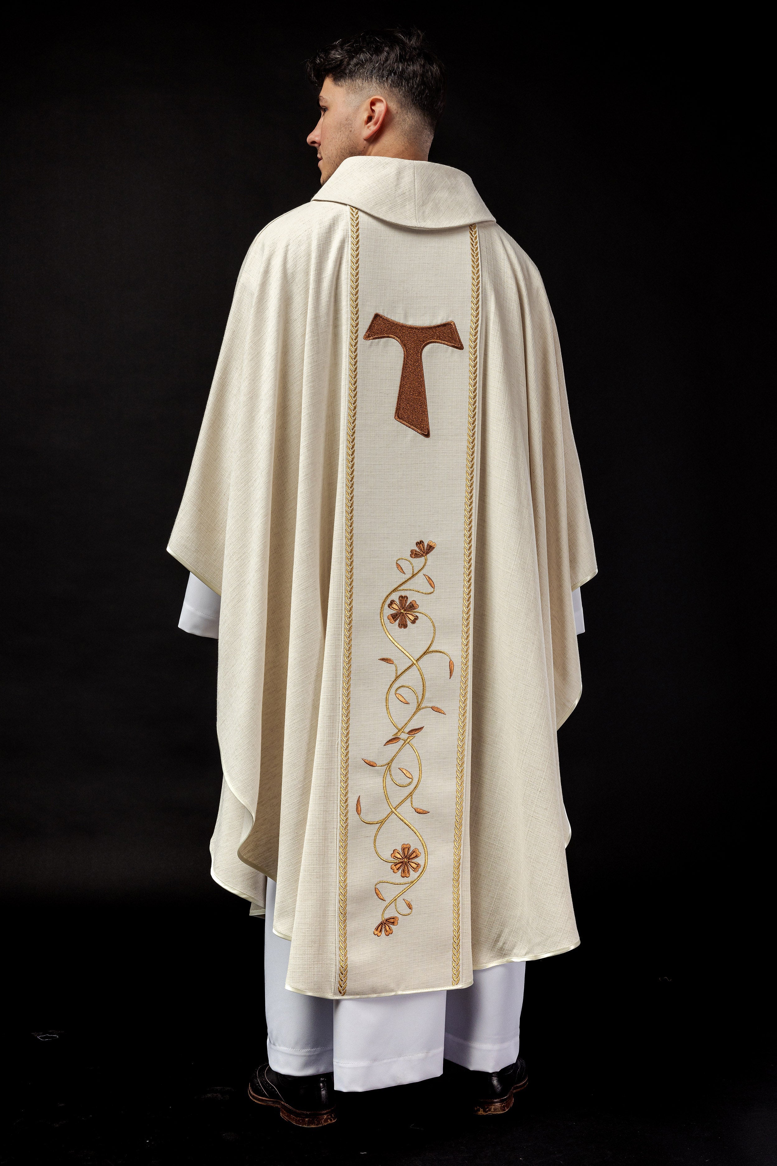 Embroidered chasuble with the image of St. Francis