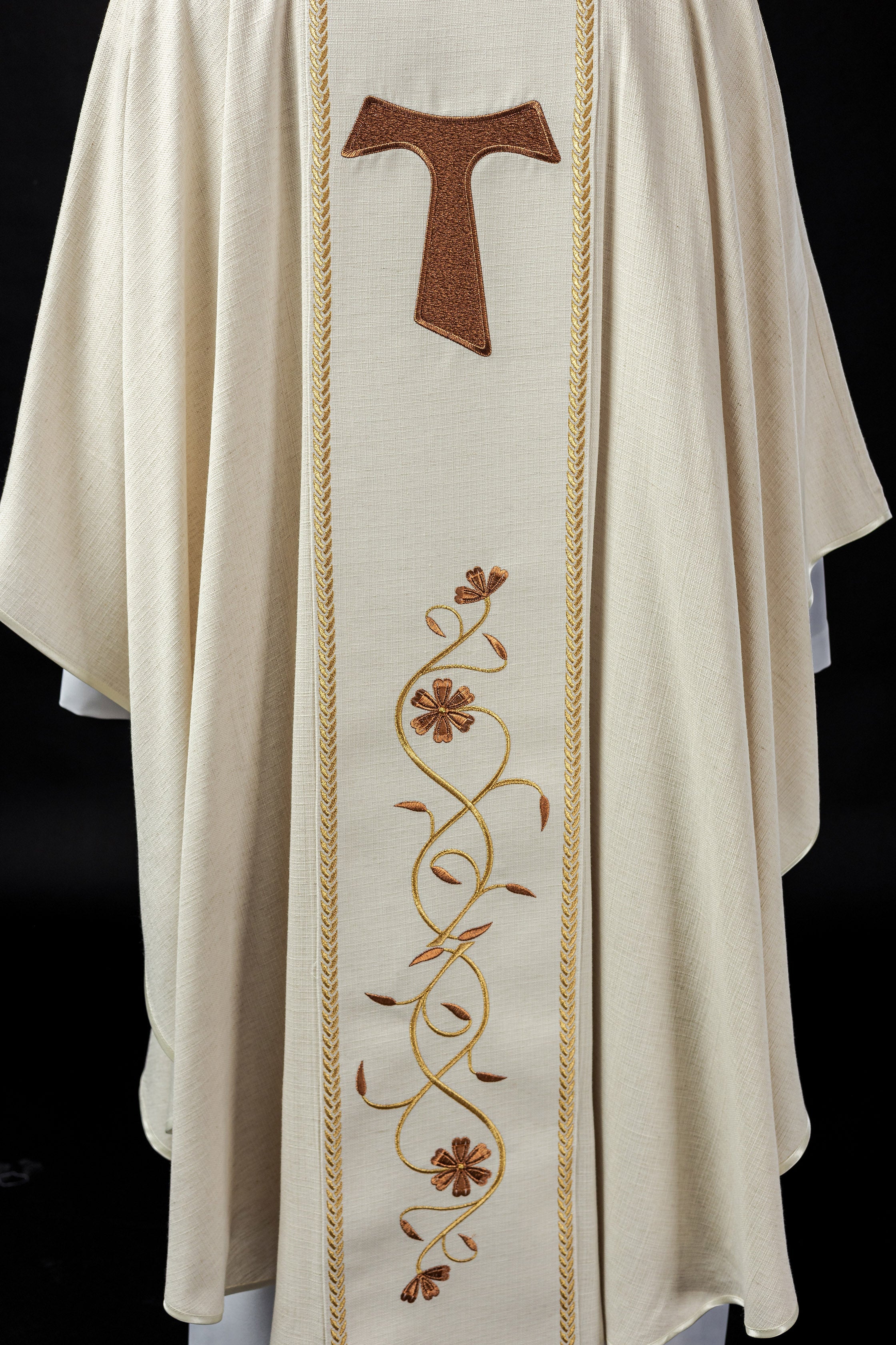 Embroidered chasuble with the image of St. Francis