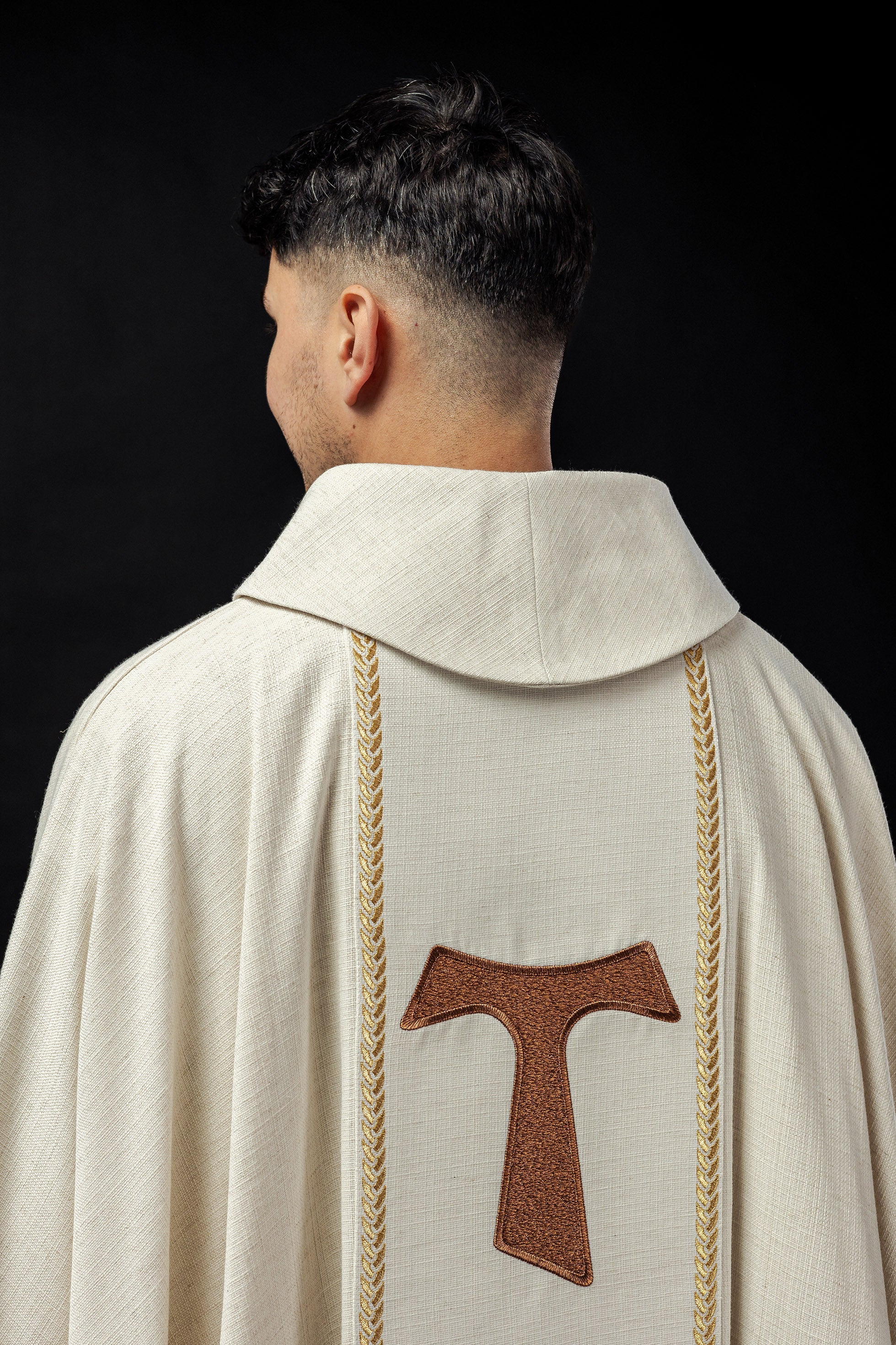 Embroidered chasuble with the image of St. Francis