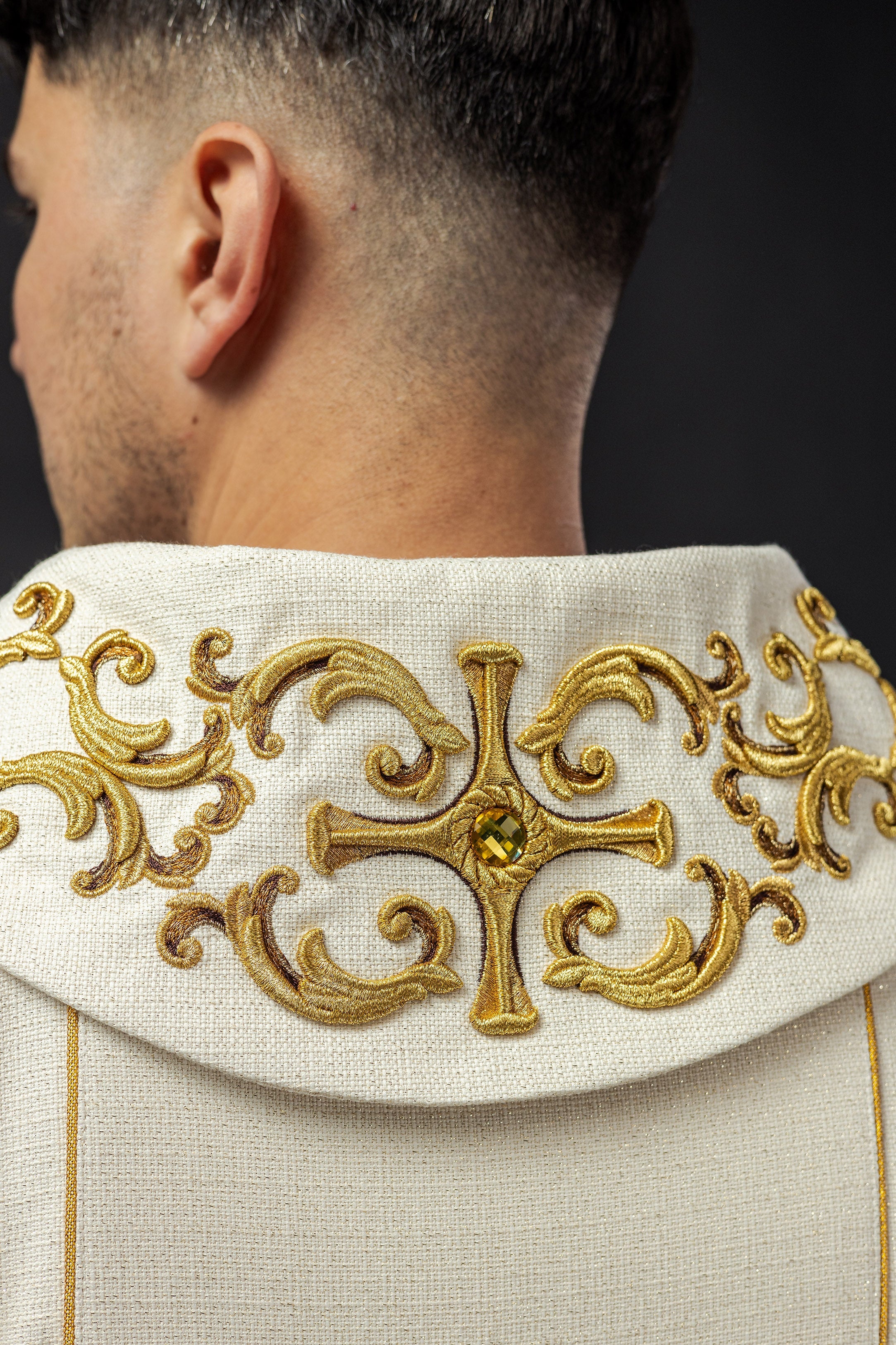 Embroidered chasuble with the image of Saint Anthony