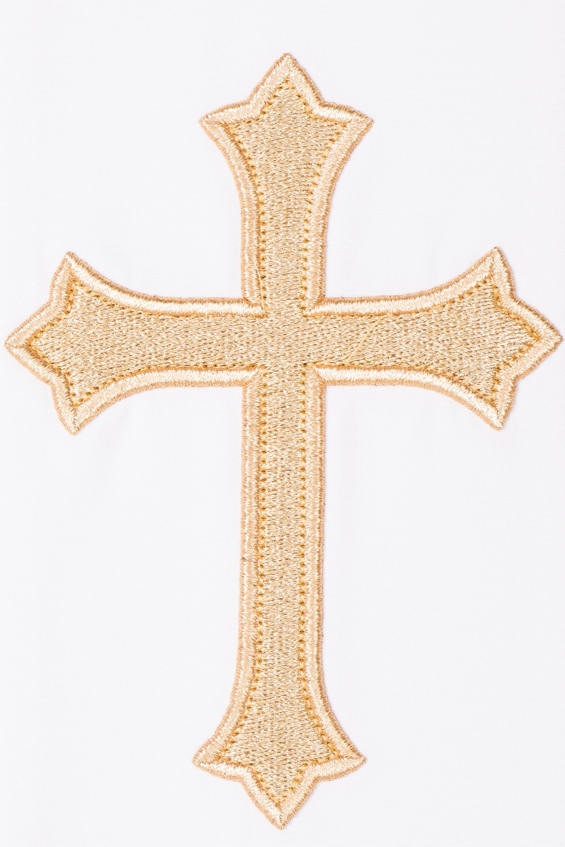 Ecru Deacon stole with a Cross - HAFTINAUSA.COM