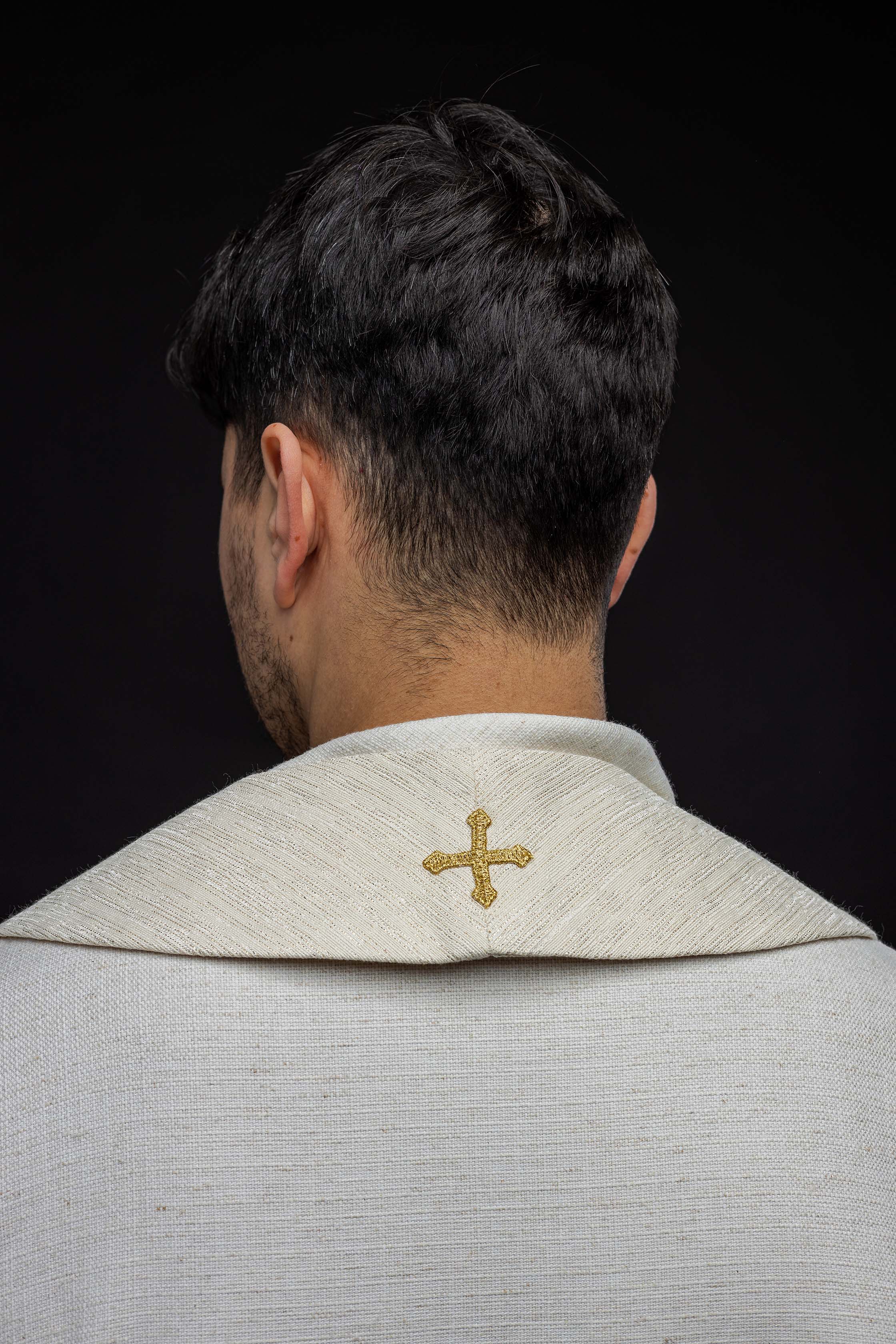 Stuła z haftowanym Kielichem Eucharystycznym i PAX - ORNATY.PL