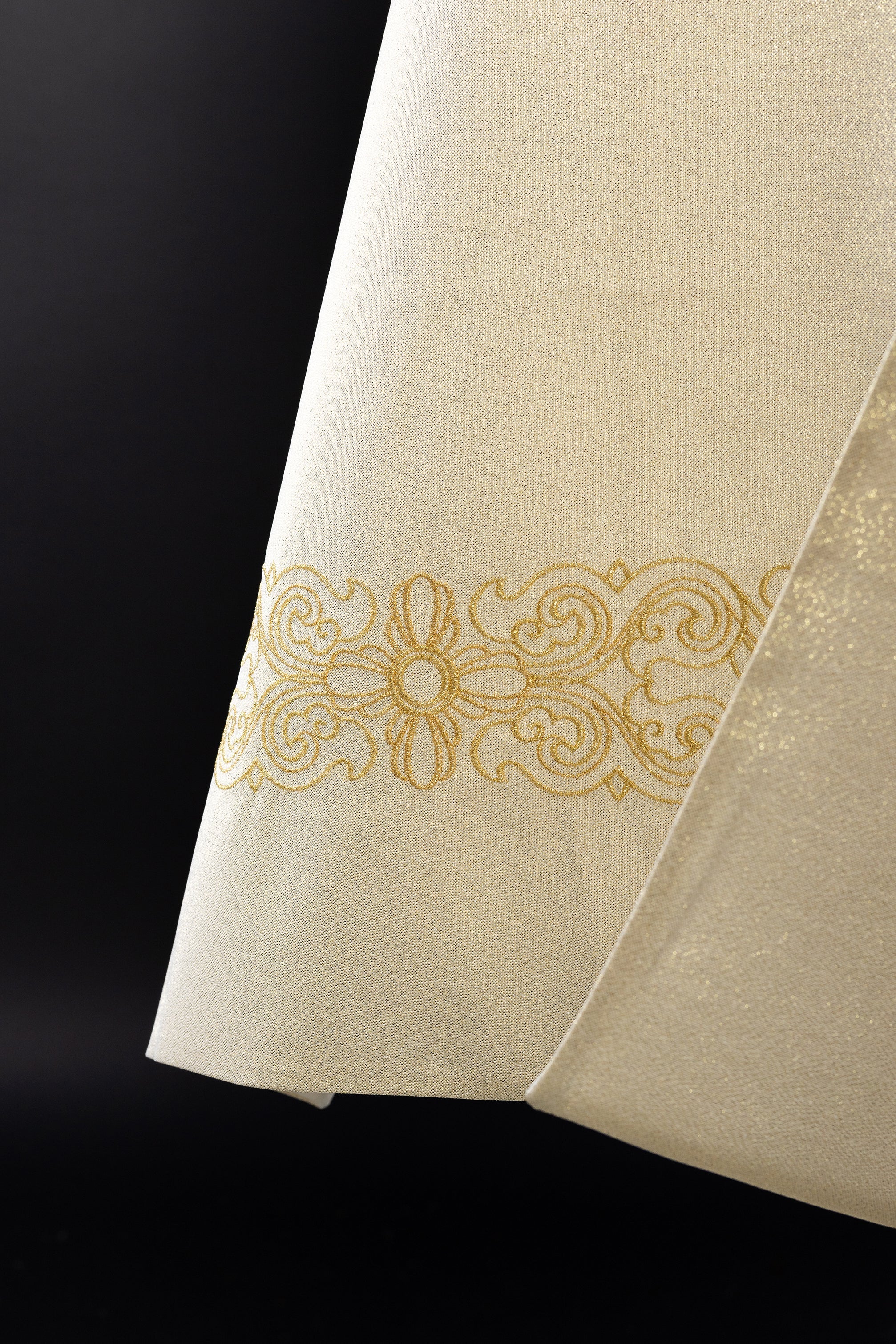 Liturgical veil embroidered with golden IHS