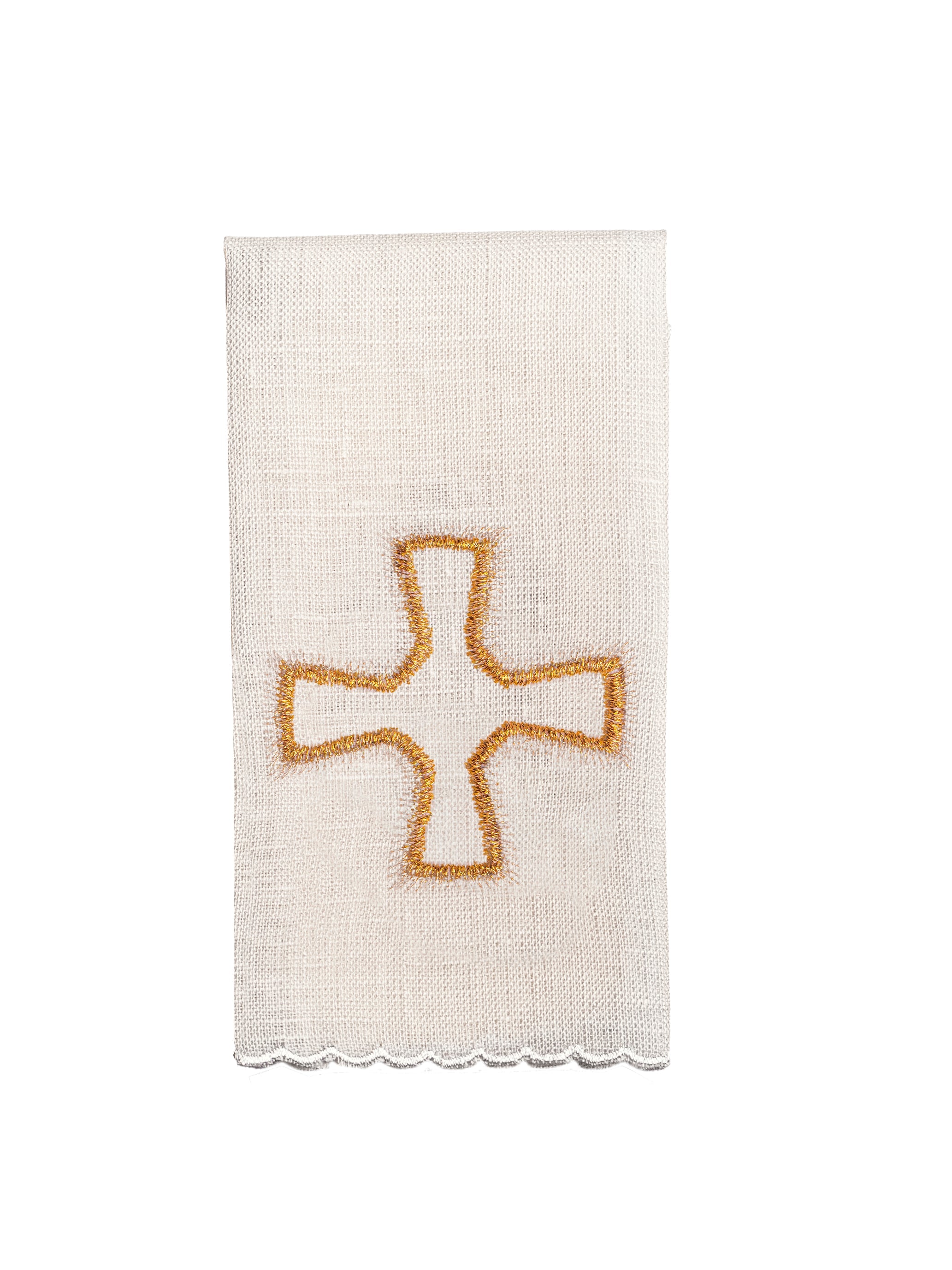 Linen Chalice Linens Richly Embroidered with Stones - HAFTINAUSA.COM