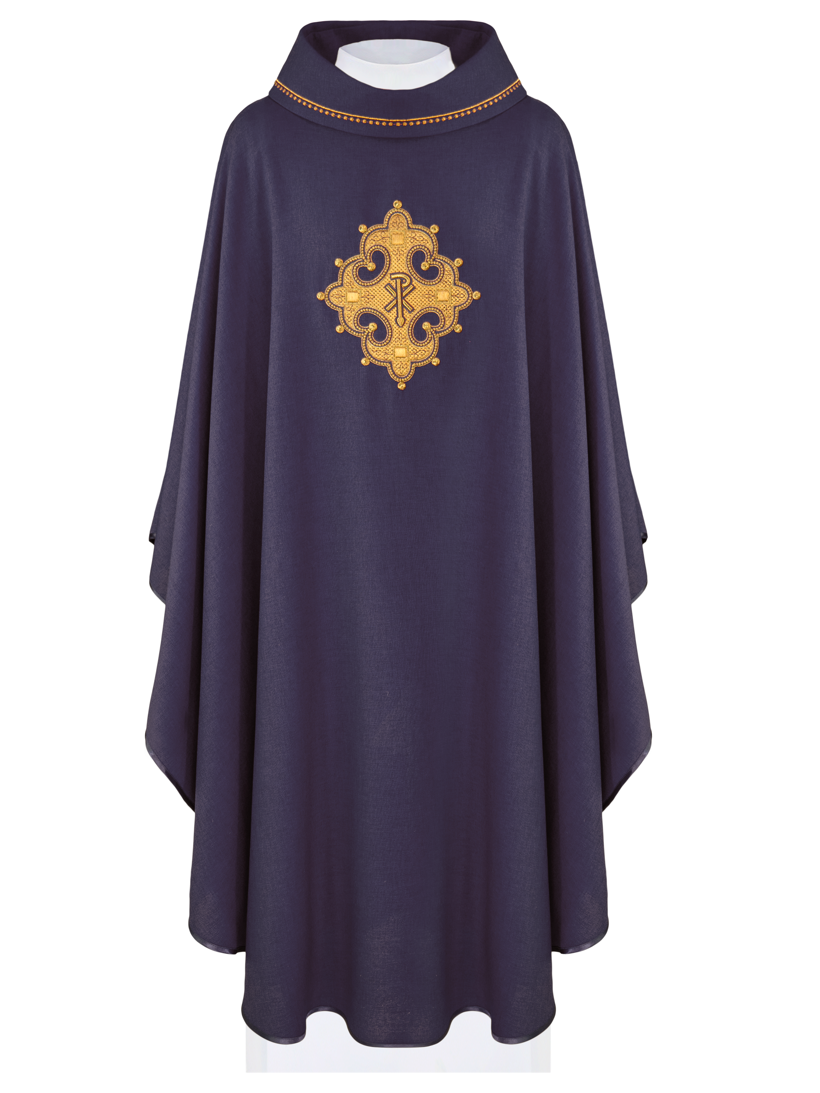 Purple robe with gold PAX embroidery