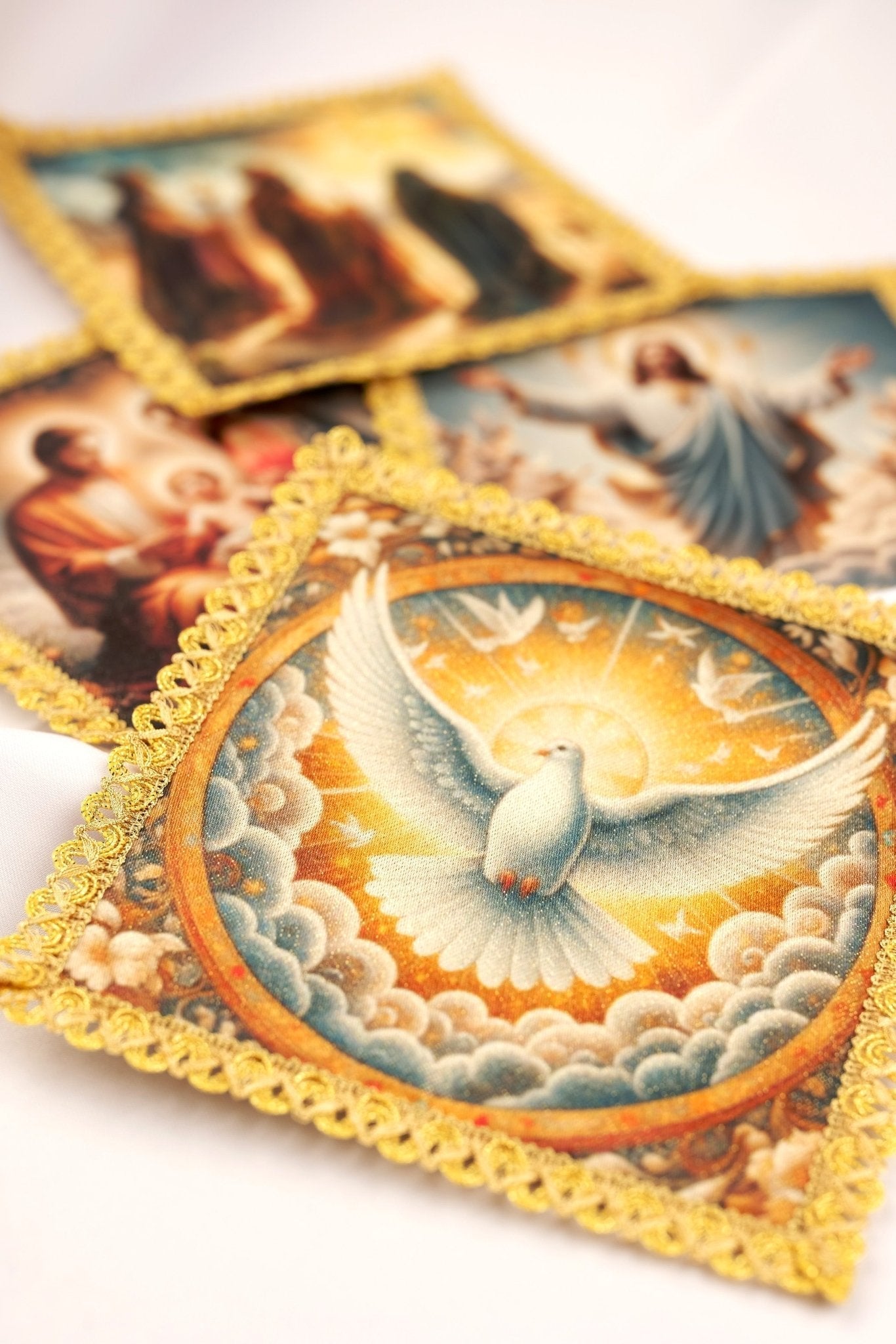 A set of four palls for various liturgical celebrations KPS/002 18*18 - HAFTINAUSA.COM