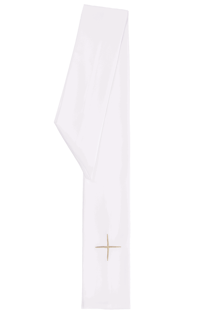 White liturgical Marian chasuble