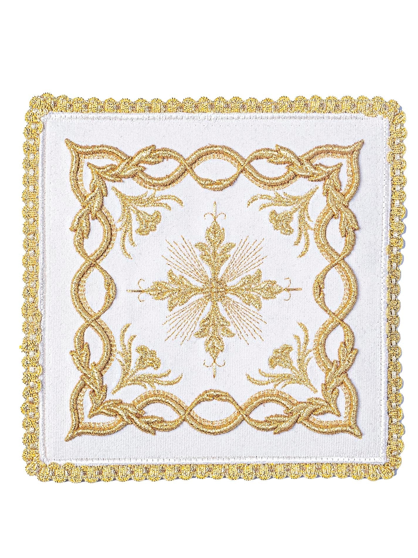 Chalice linens set made from velvet texture with gold embroidery