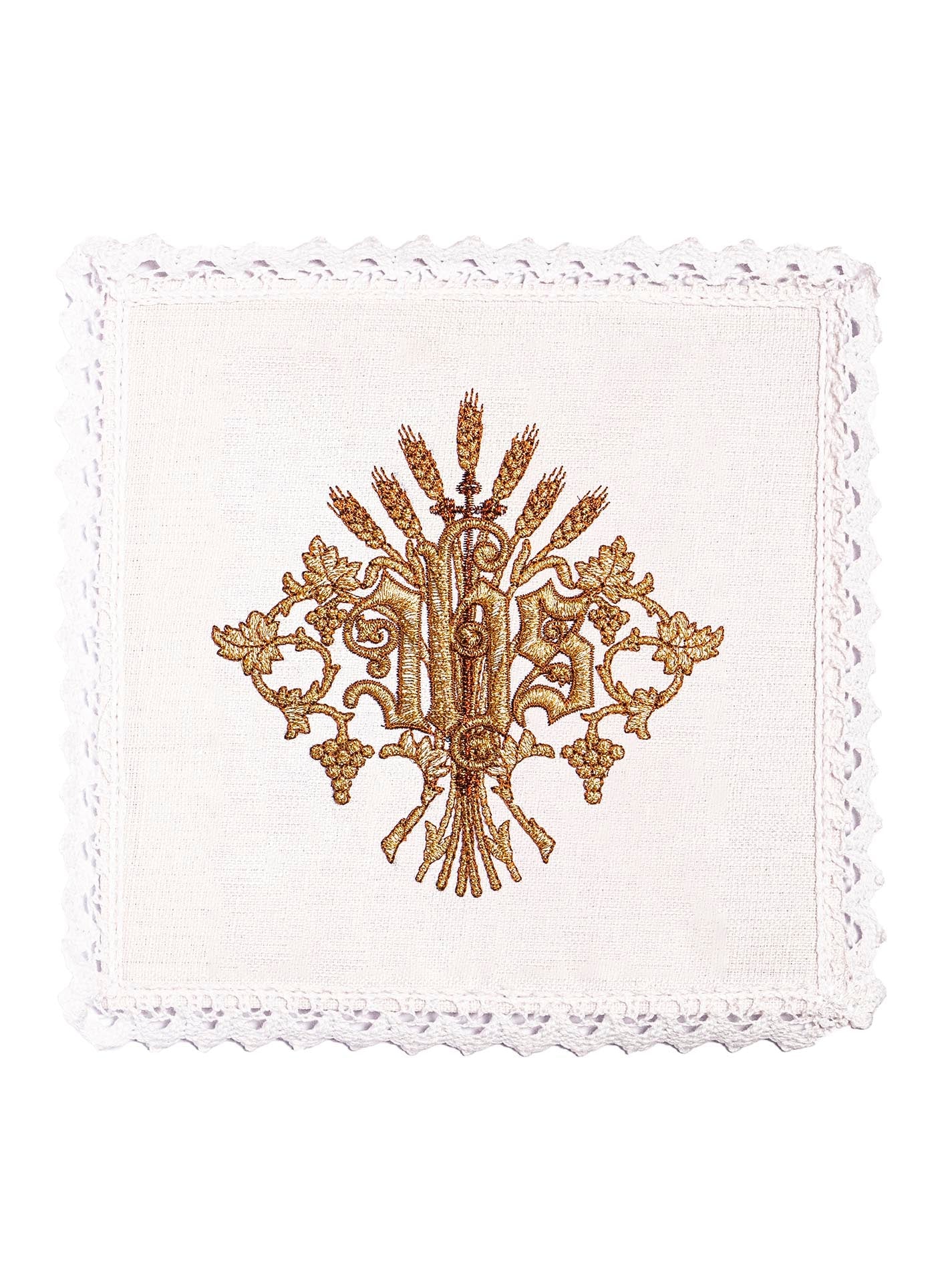 Chalice Linens set with classic IHS motif