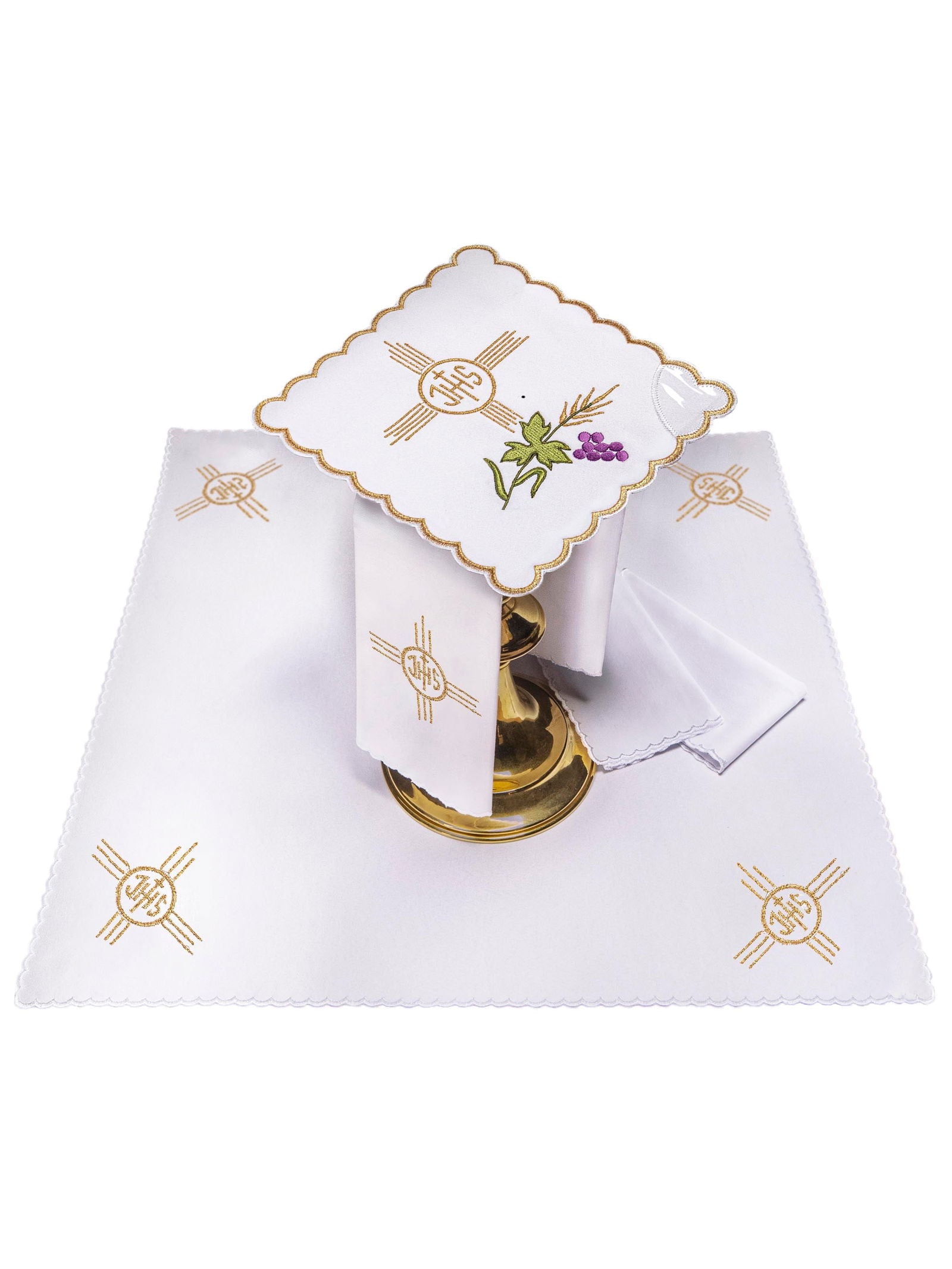 Chalice Linens with Cross Motif