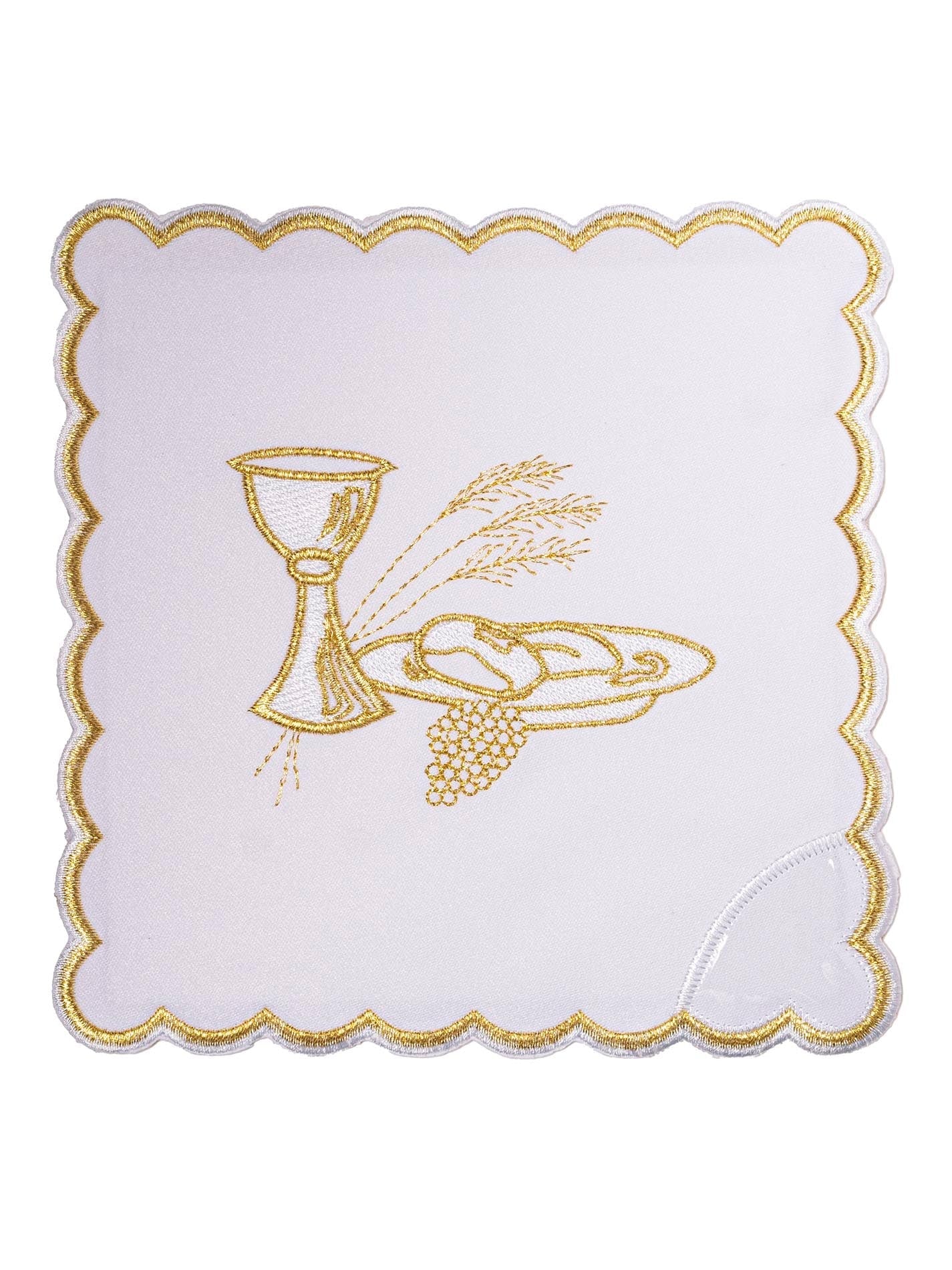 Chalice Linens set with Eucharistic motif