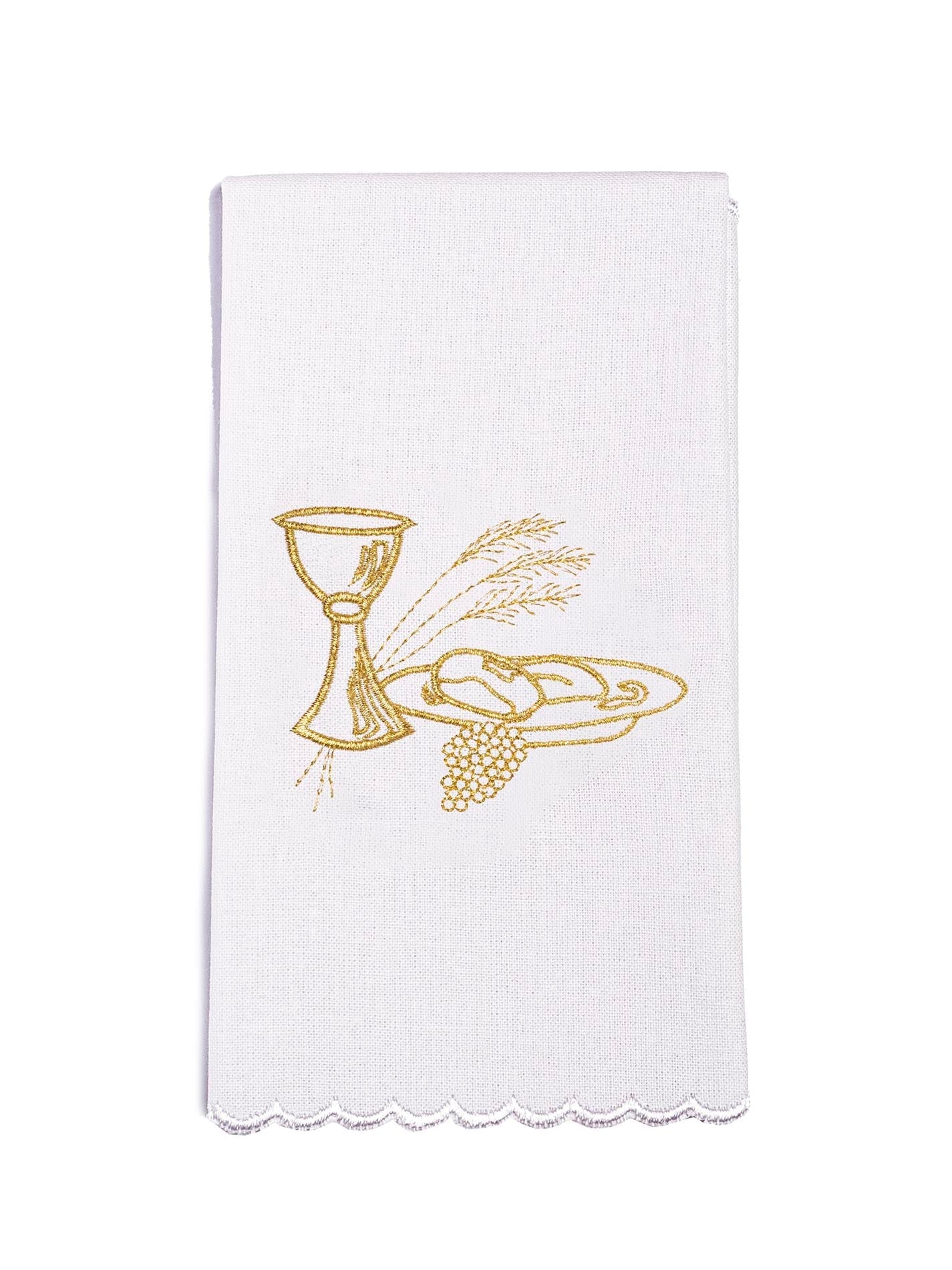 Chalice Linens set with Eucharistic motif