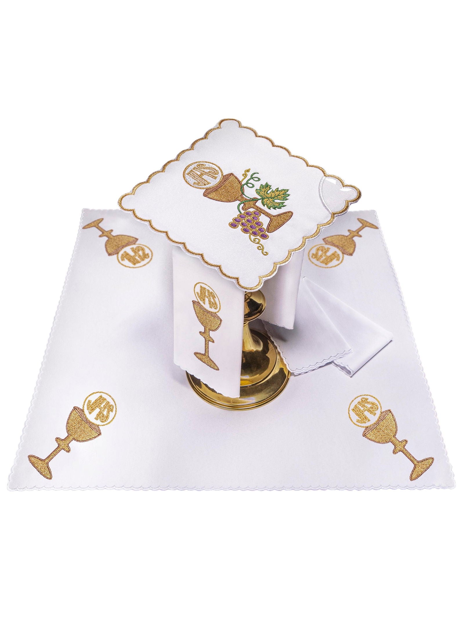 Chalice Linens Embroidered with Chalice Motif