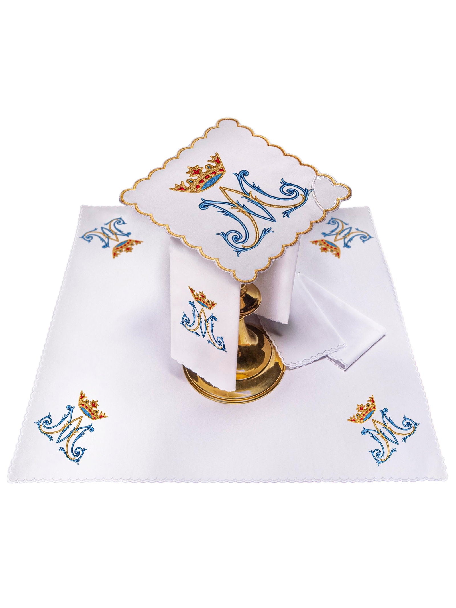 Embroidered Chalice Linens