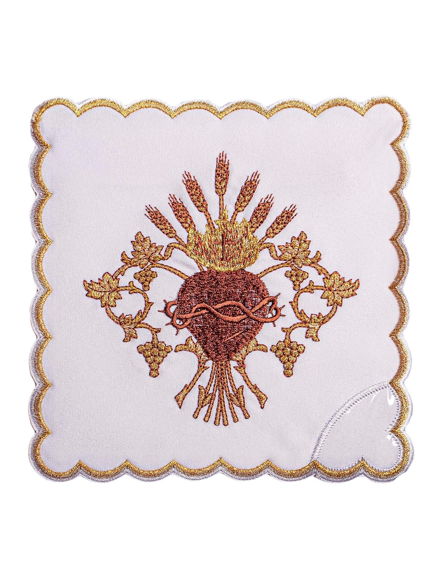 Chalice Linens with Sacred Heart of Jesus