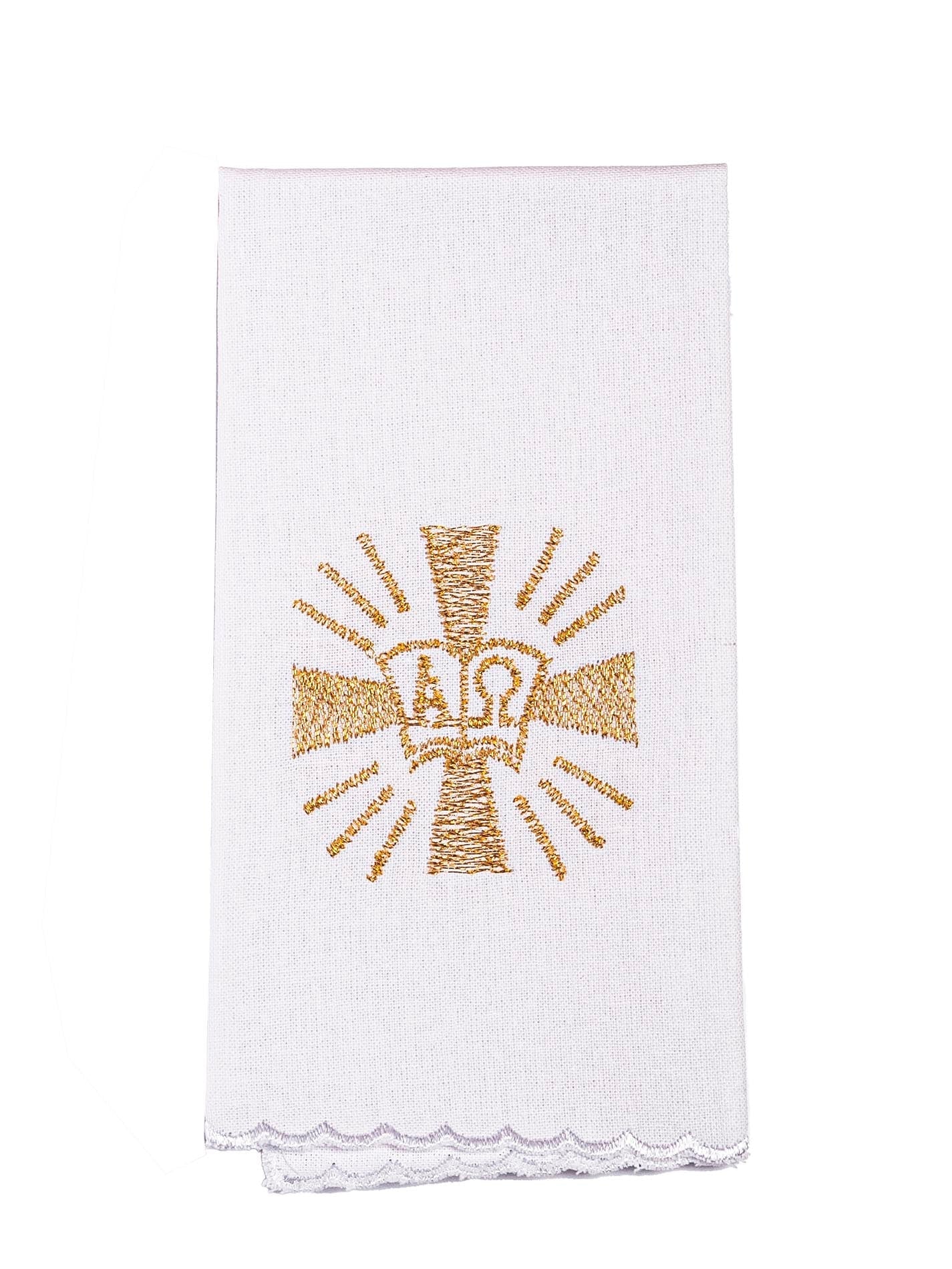 Chalice Linens Cross and Alpha Omega